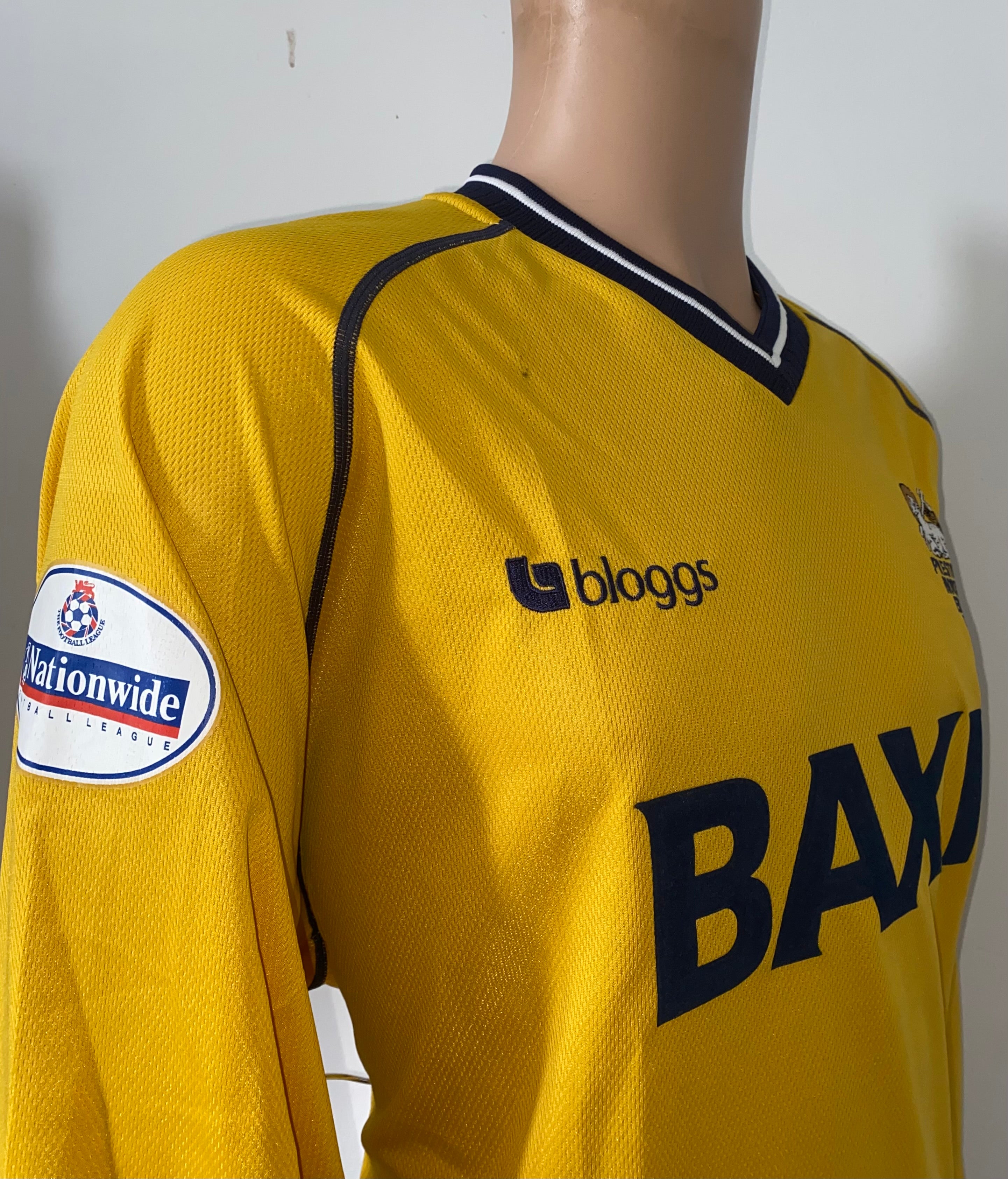 2001/02 PRESTON NORTH END MATCH WORN AWAY SHIRT (WRIGHT #23)