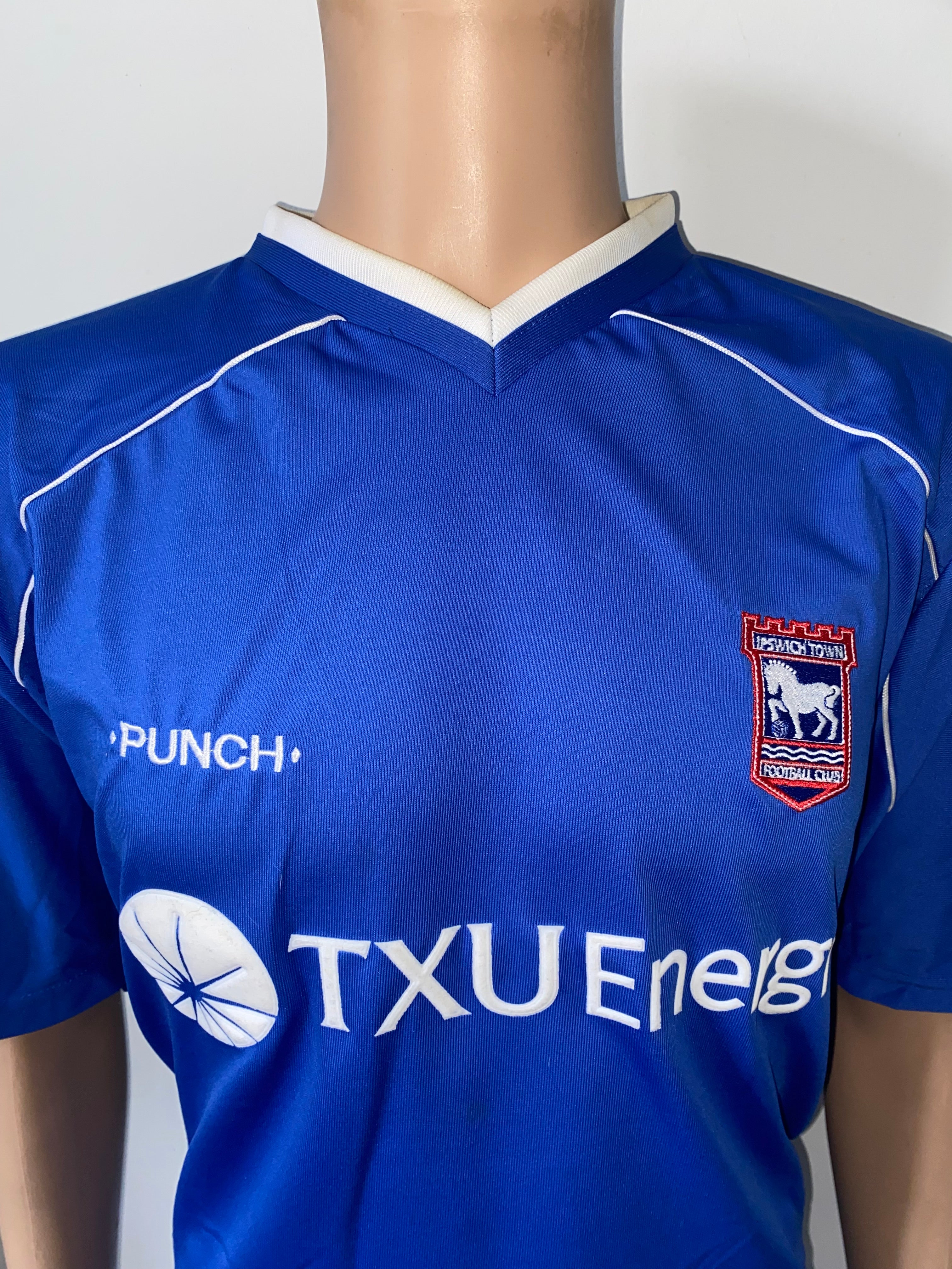 2001/02 IPSWICH TOWN MATCH WORN HOME SHIRT (ABIDALLAH 28)
