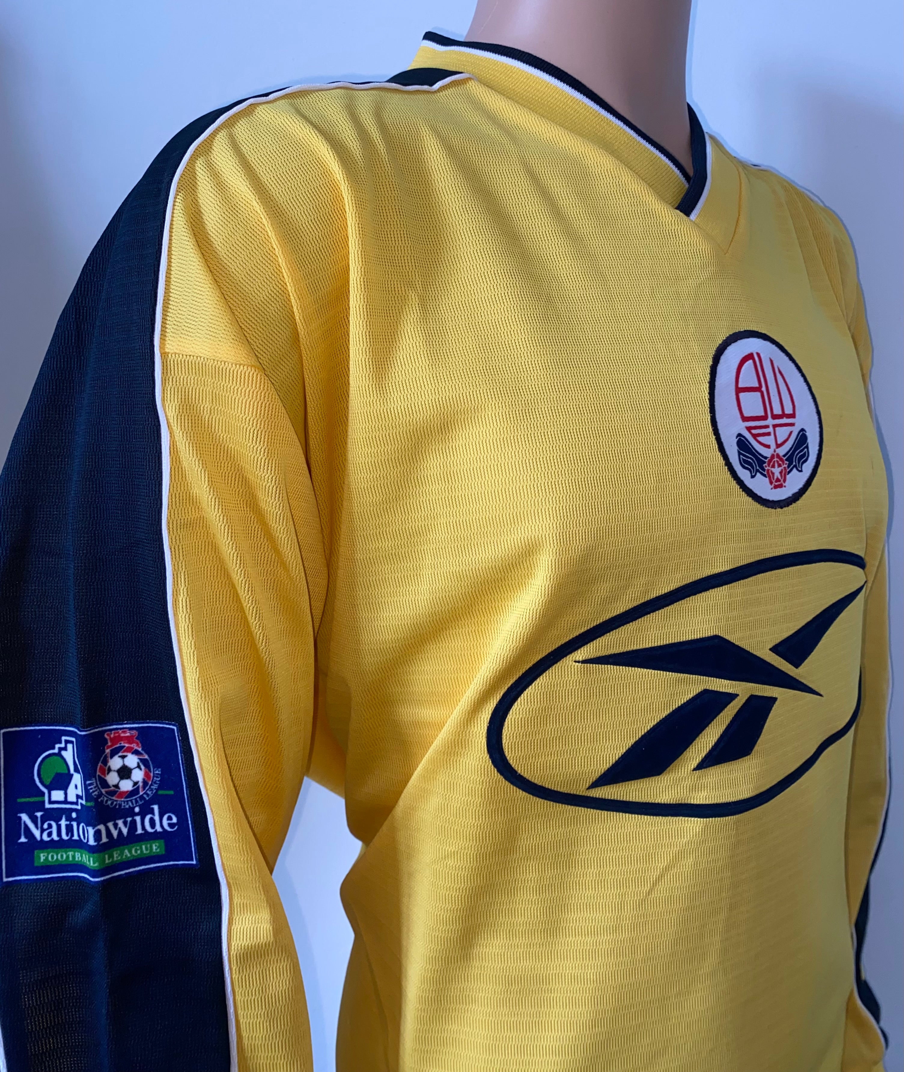 1998/99 BOLTON WANDERERS MATCH WORN AWAY SHIRT HOLDSWORTH #10