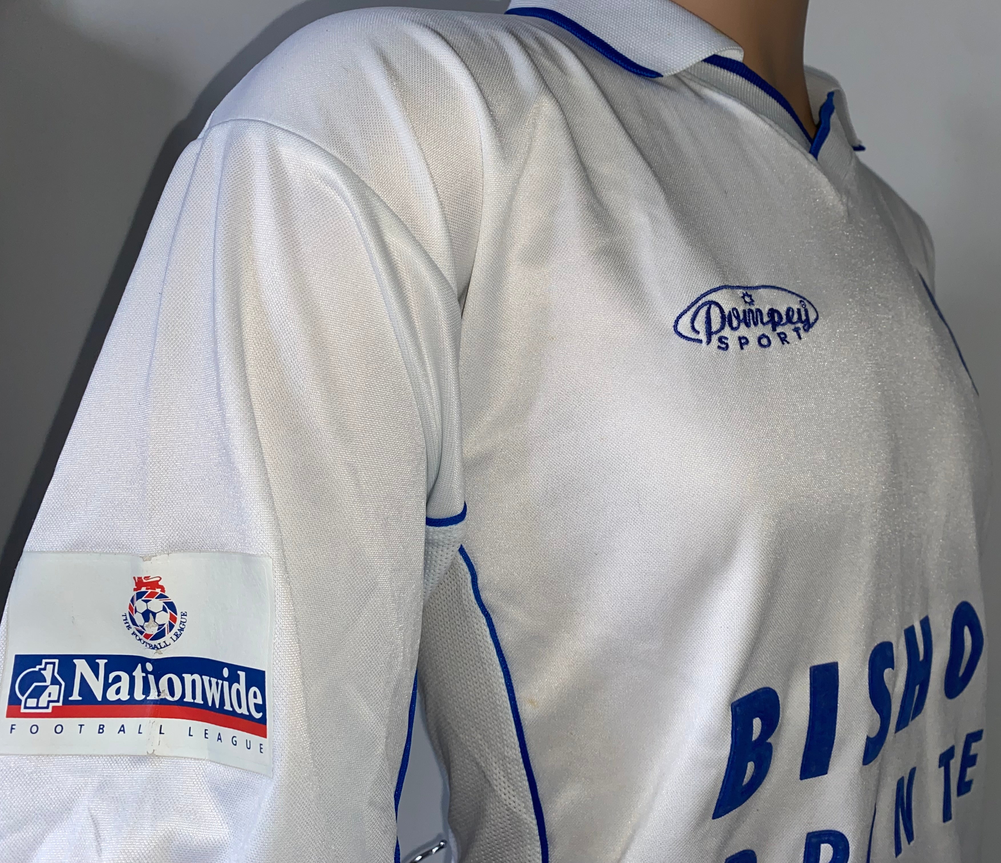 2000/01 PORTSMOUTH MATCH ISSUE HOME SHIRT (ALLEN #20)