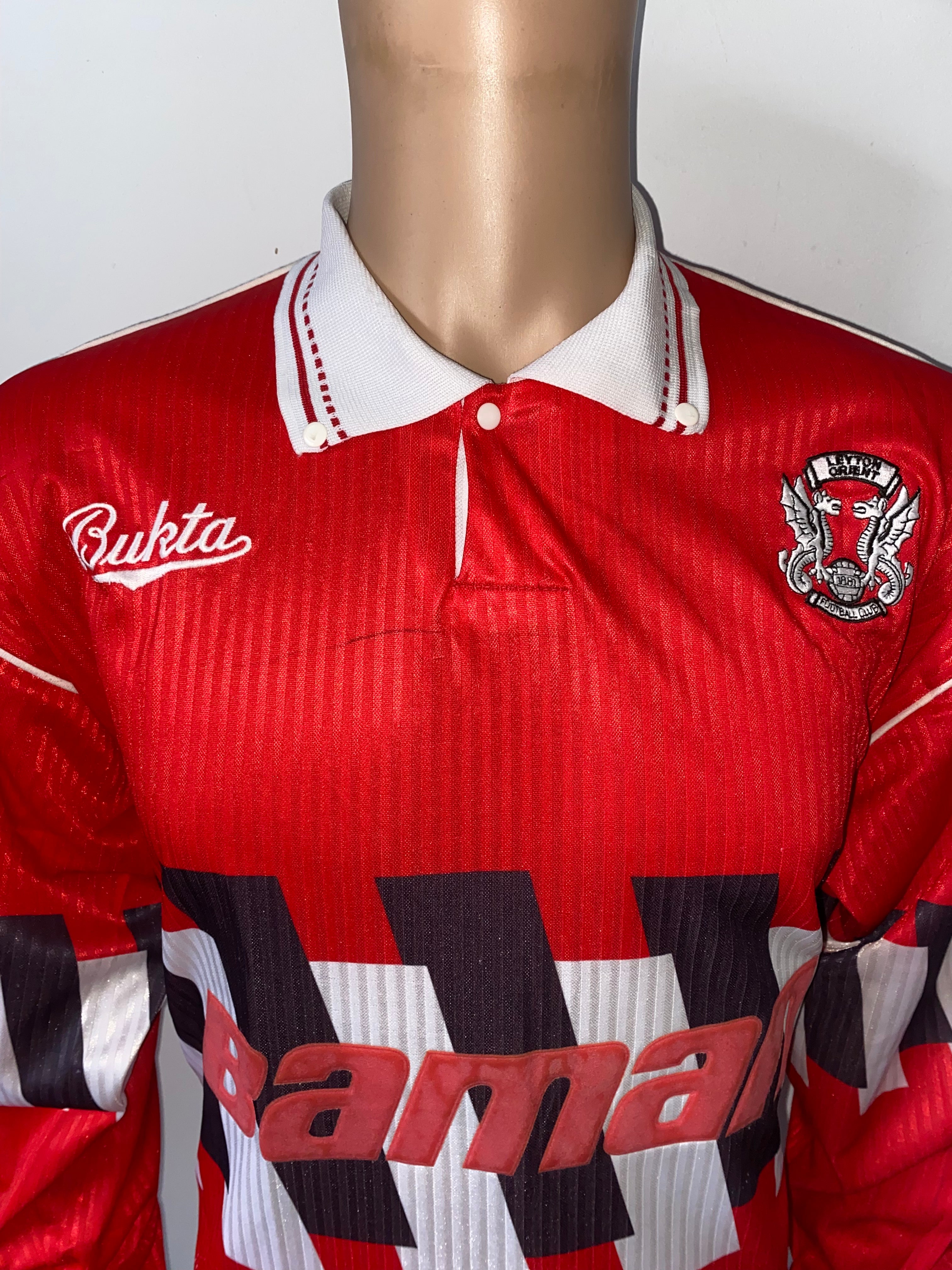 1991/92 LEYTON ORIENT MATCH ISSUE BUKTA HOME SHIRT #4