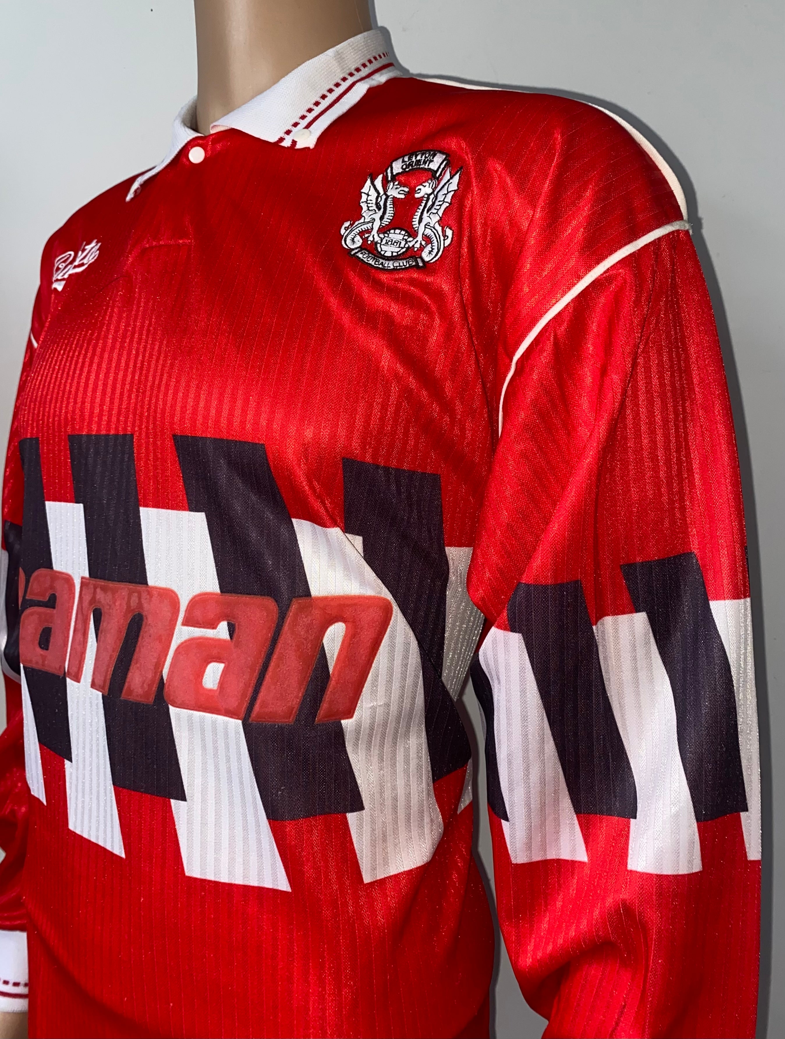 1991/92 LEYTON ORIENT MATCH ISSUE BUKTA HOME SHIRT #4