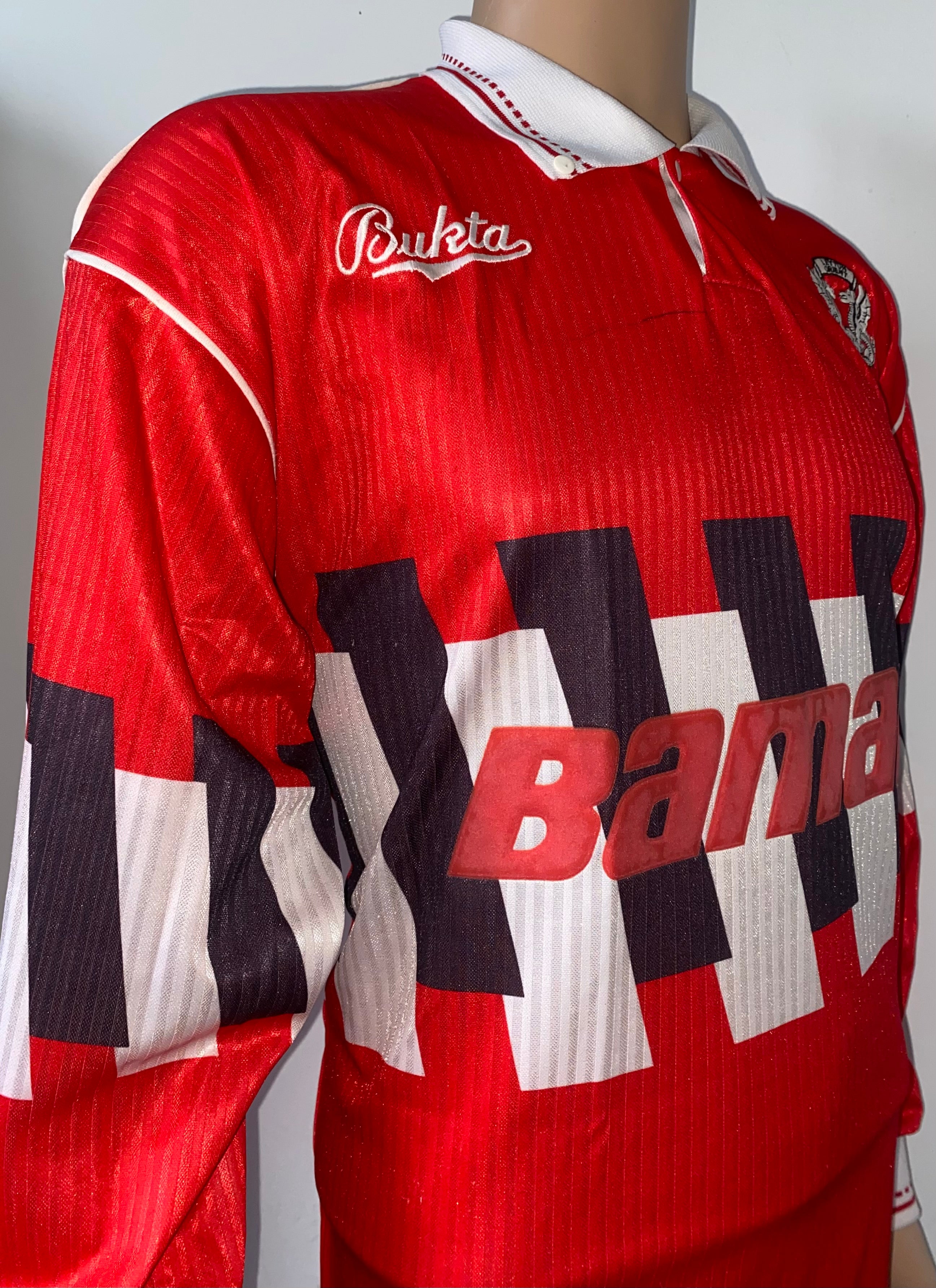 1991/92 LEYTON ORIENT MATCH ISSUE BUKTA HOME SHIRT #4
