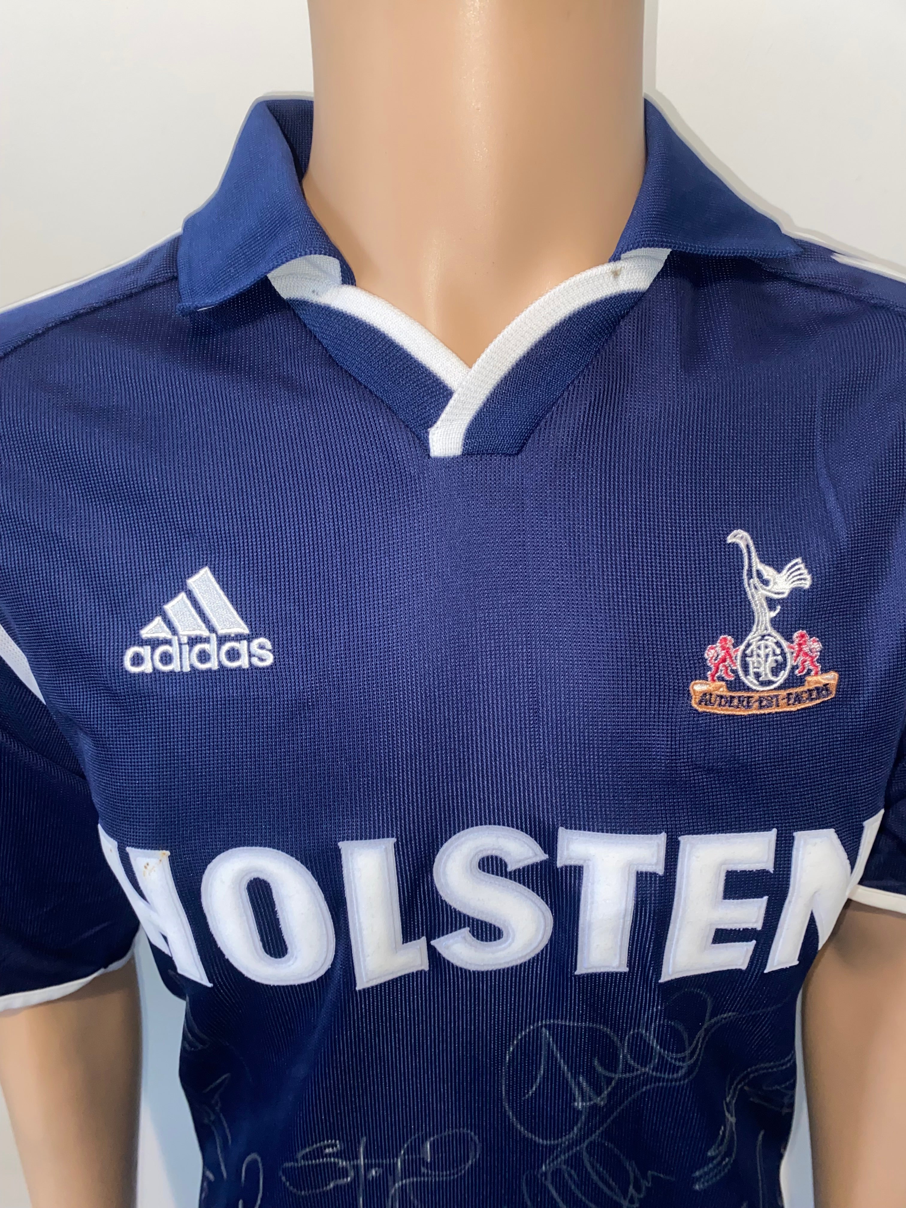 2000/01 TOTTENHAM HOTSPUR ADIDAS SIGNED MATCH WORN AWAY SHIRT (CARR #2)