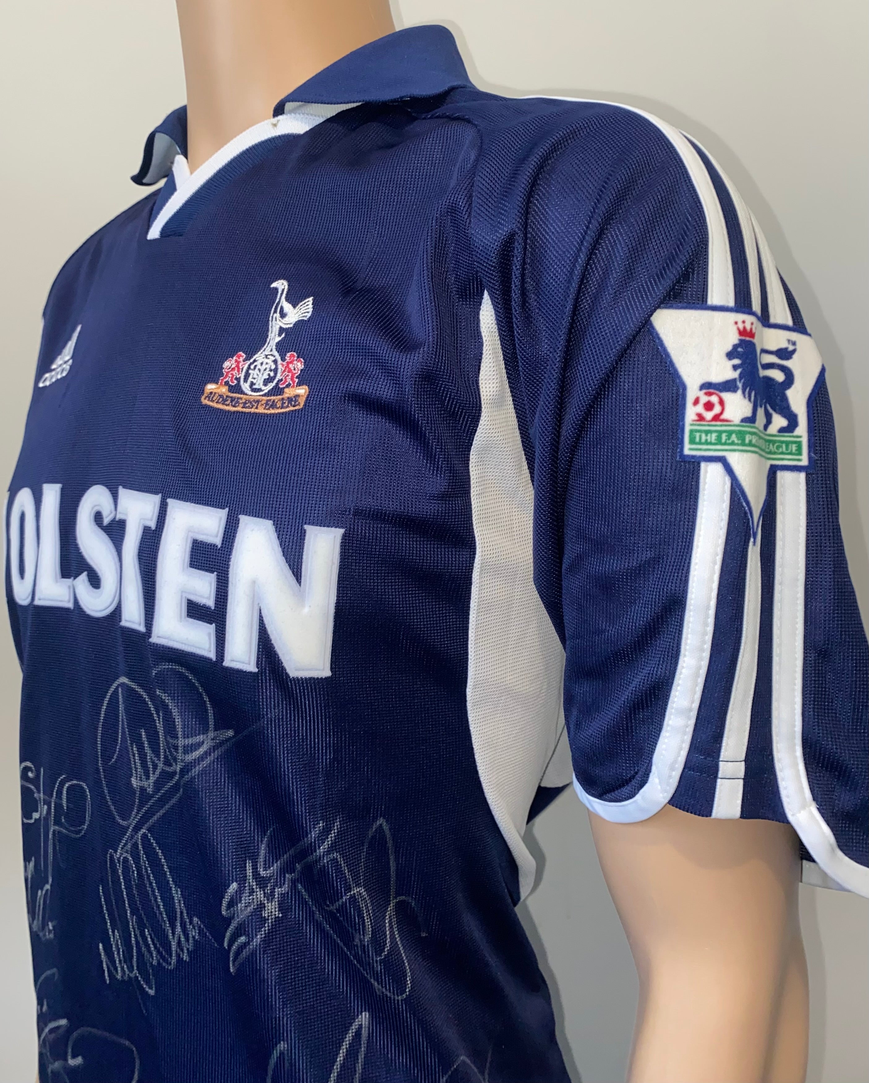 2000/01 TOTTENHAM HOTSPUR ADIDAS SIGNED MATCH WORN AWAY SHIRT (CARR #2)