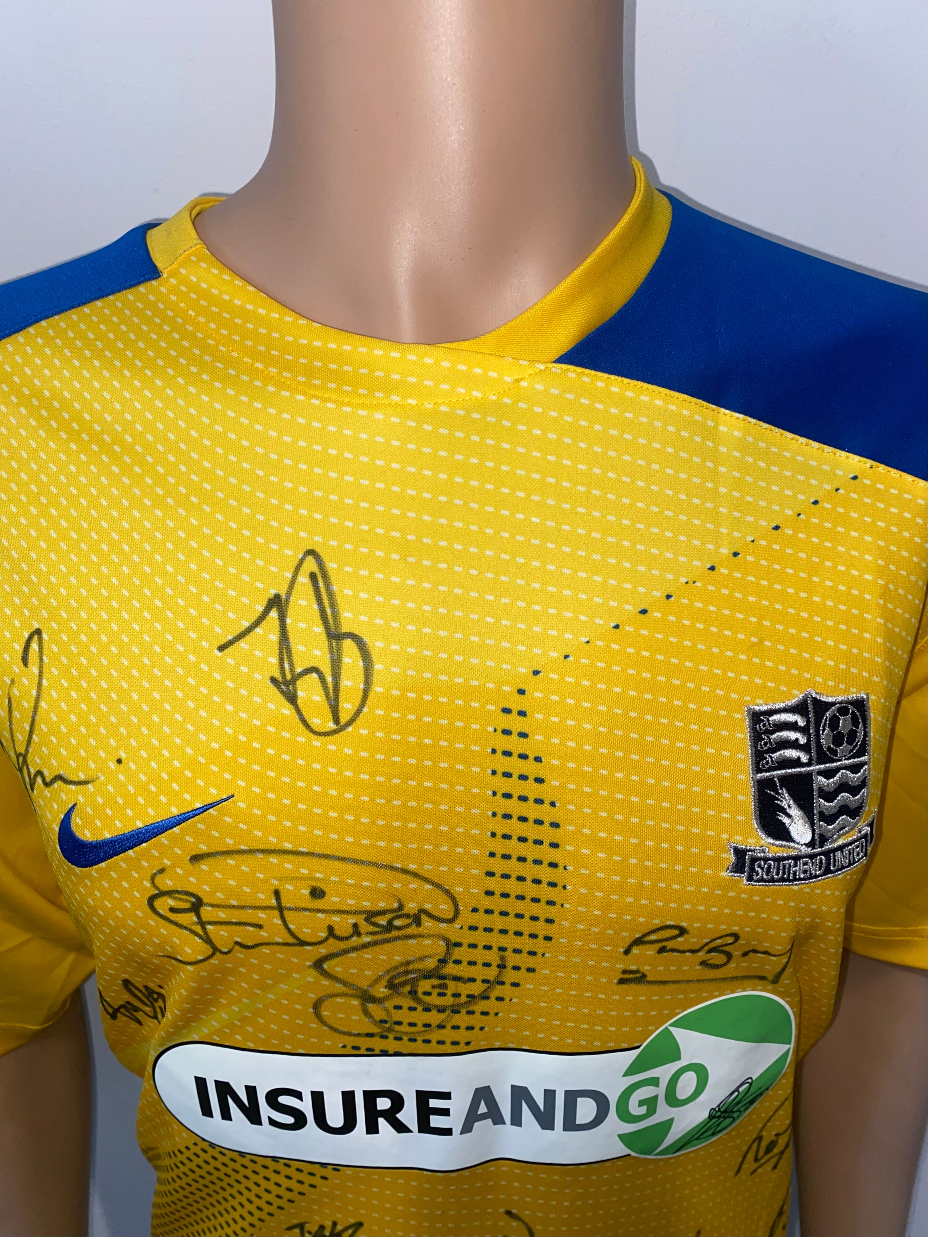 2008/09 SOUTHEND UNITED MATCH WORN AWAY SHIRT (FURLONG #29)