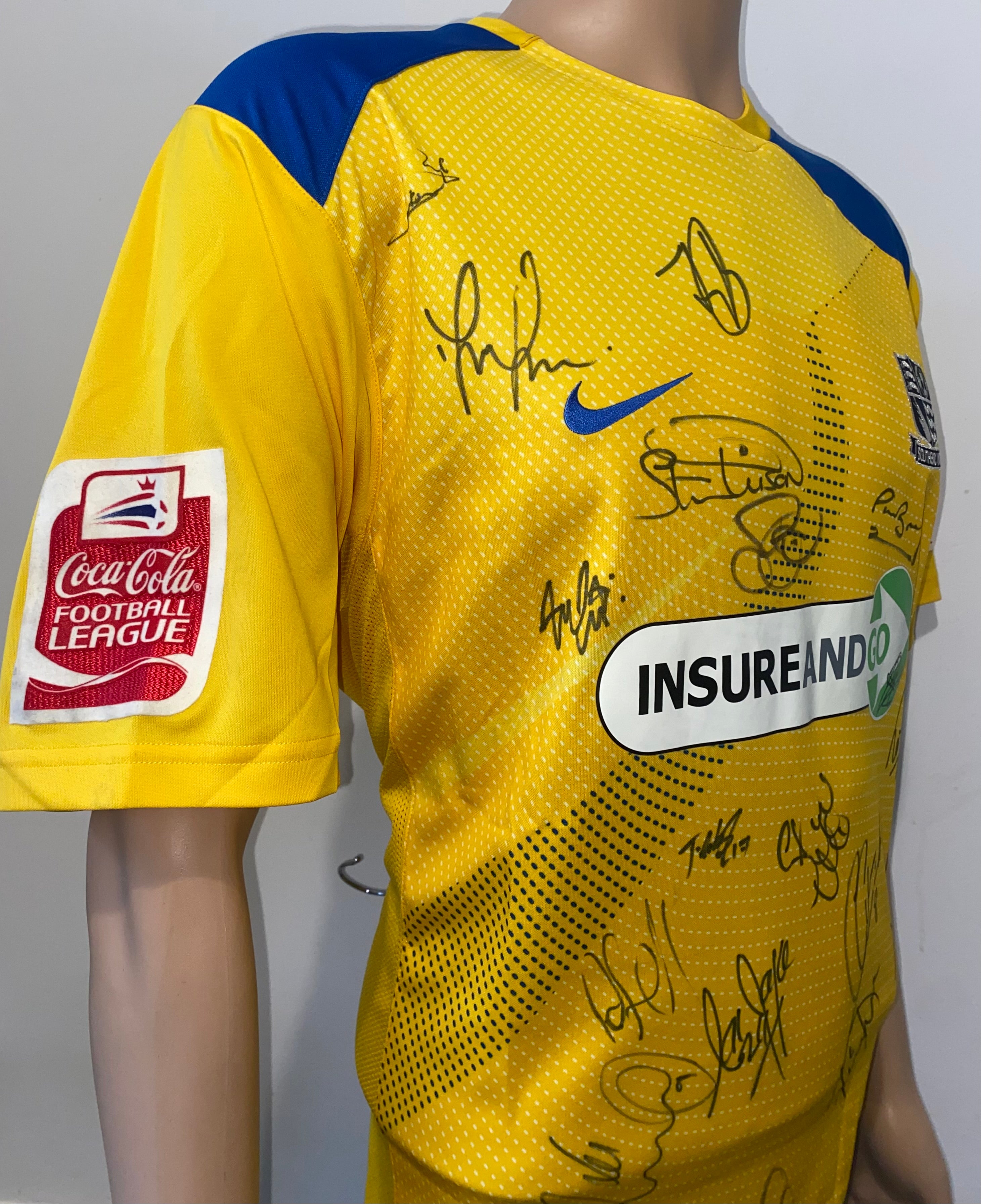 2008/09 SOUTHEND UNITED MATCH WORN AWAY SHIRT (FURLONG #29)