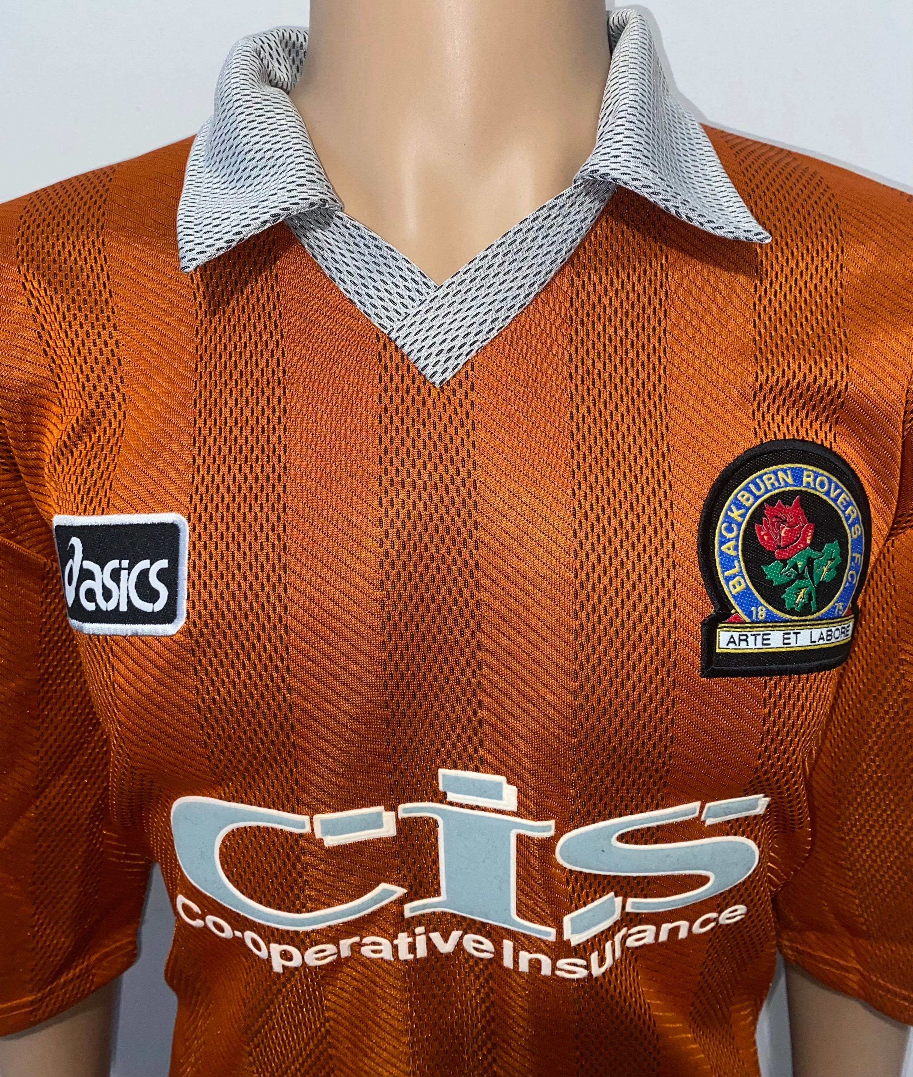 1996/97 BLACKBURN ROVERS MATCH ISSUE AWAY SHIRT (CROFT #20)