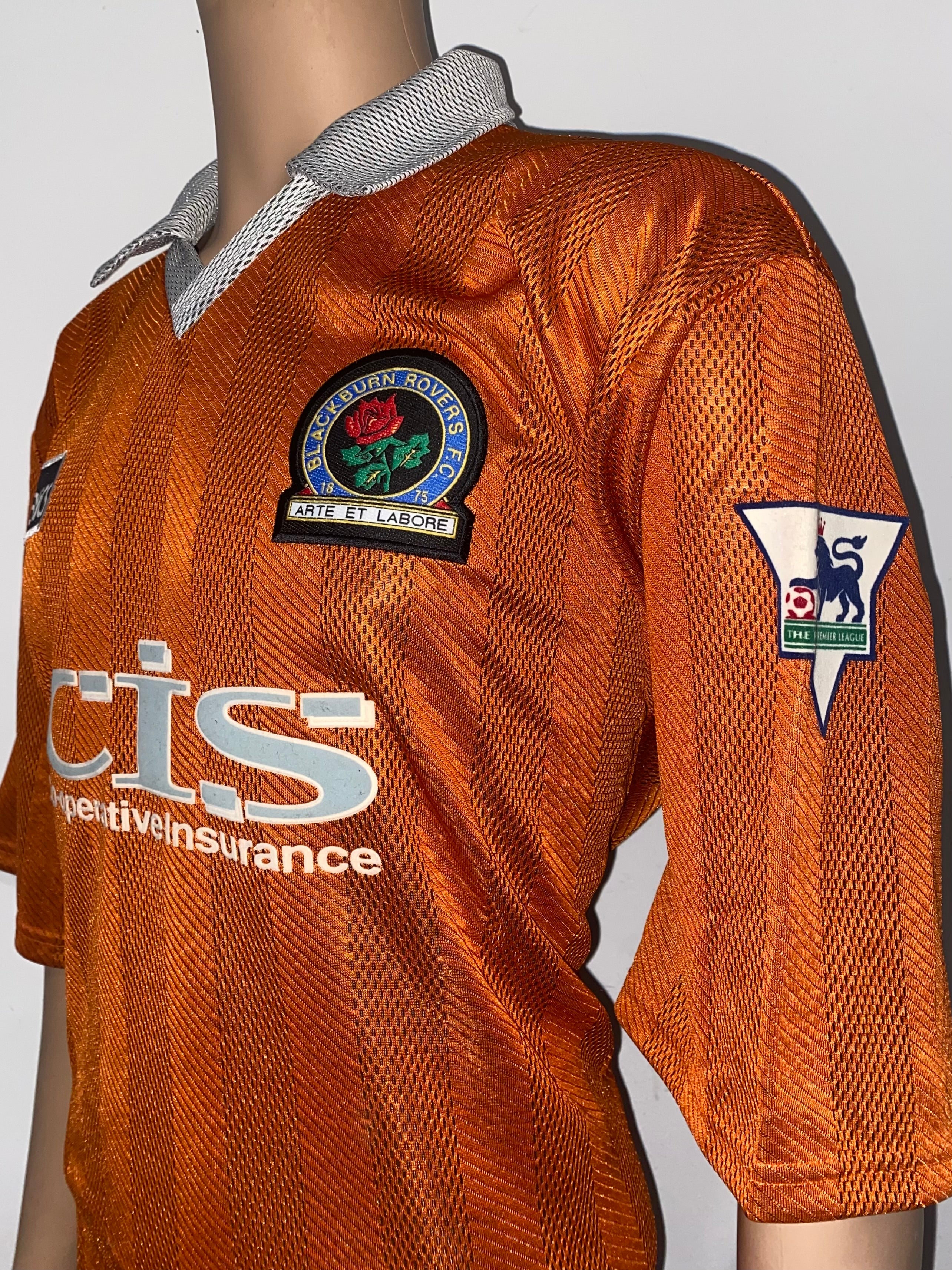 1996/97 BLACKBURN ROVERS MATCH ISSUE AWAY SHIRT (CROFT #20)