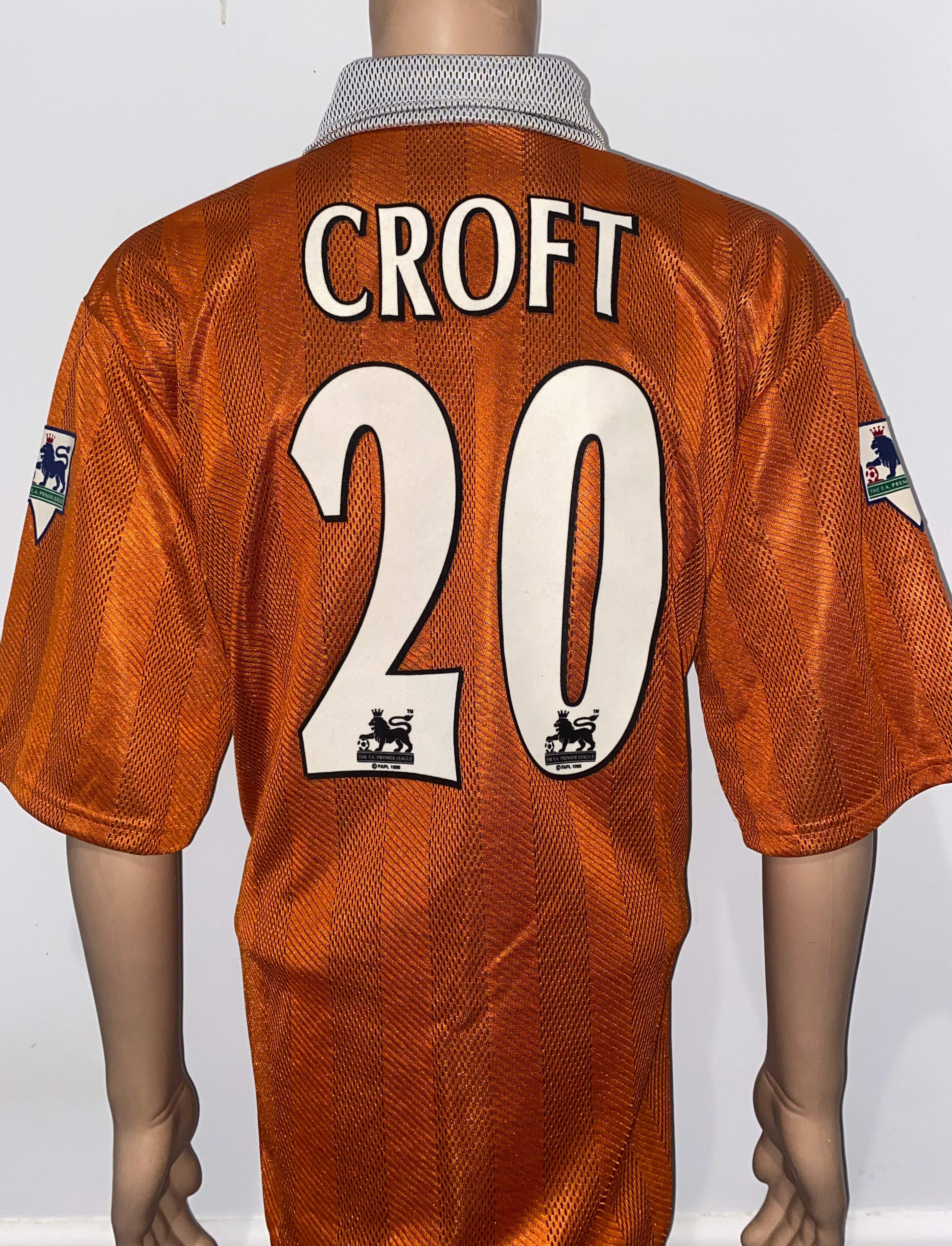 1996/97 BLACKBURN ROVERS MATCH ISSUE AWAY SHIRT (CROFT #20)