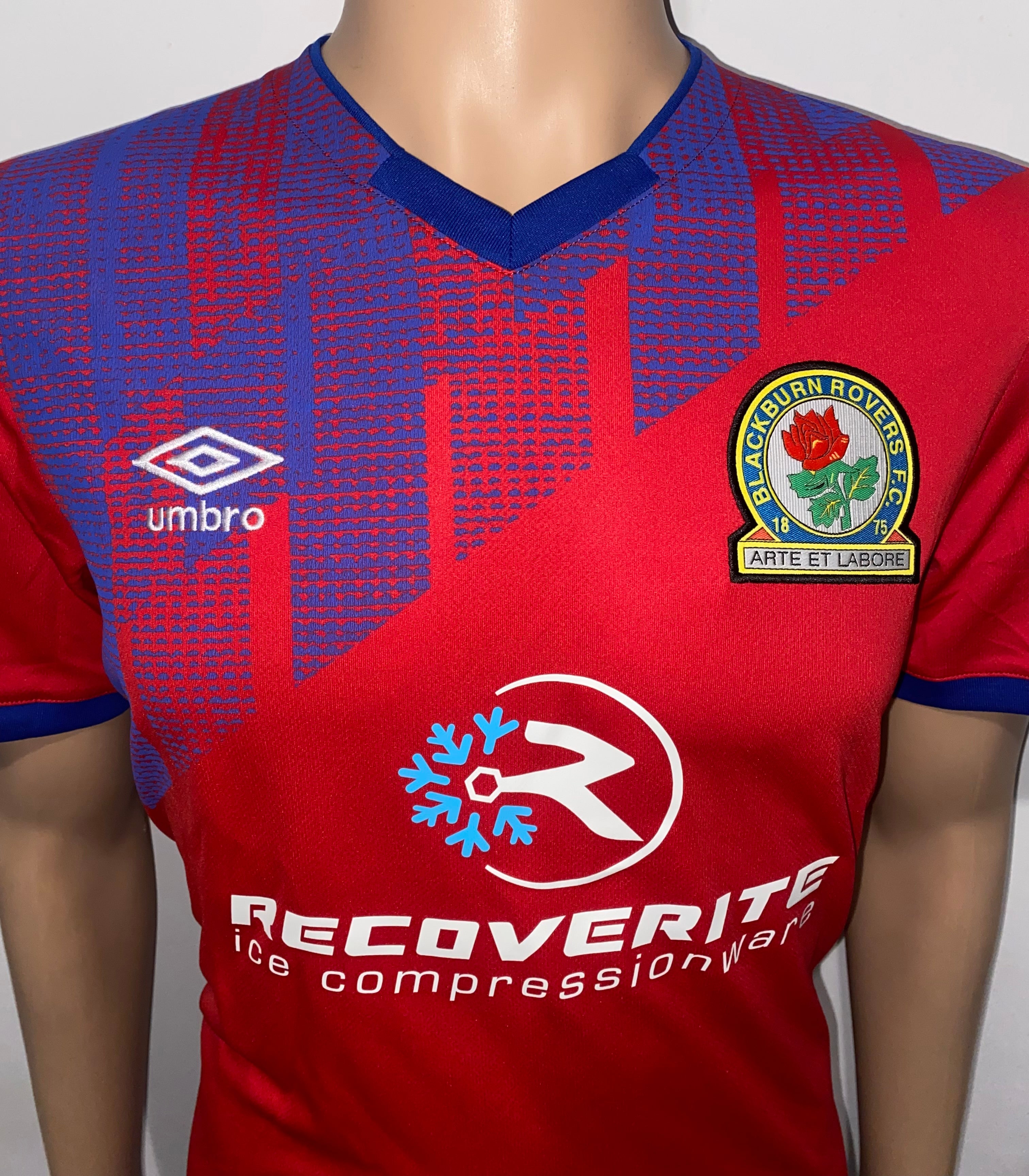 2020/21 BLACKBURN ROVERS MATCH WORN AWAY SHIRT (TRAVIS #27)