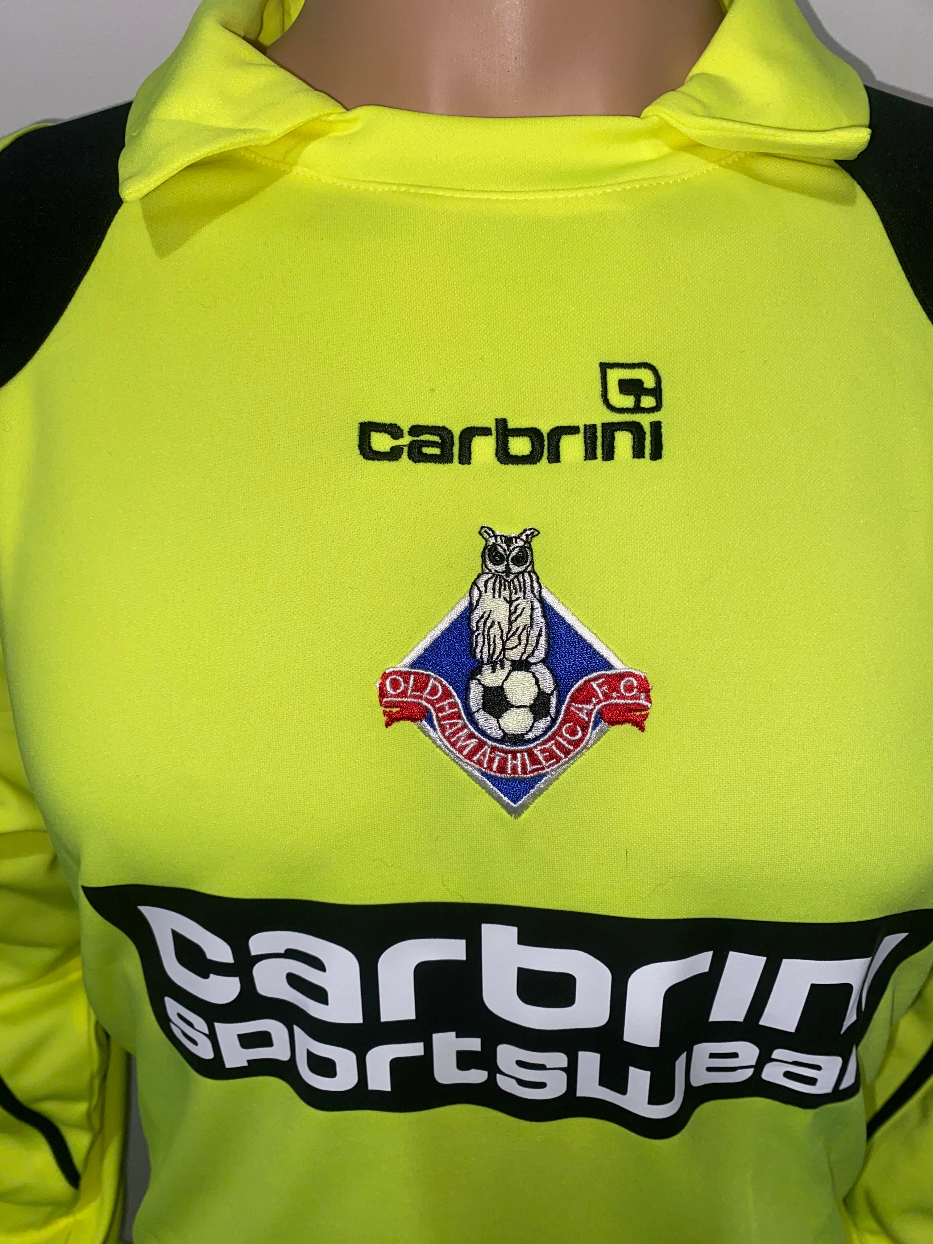 2008/09 OLDHAM ATHLETIC MATCH WORN AWAY SHIRT (ALLOTT #8)