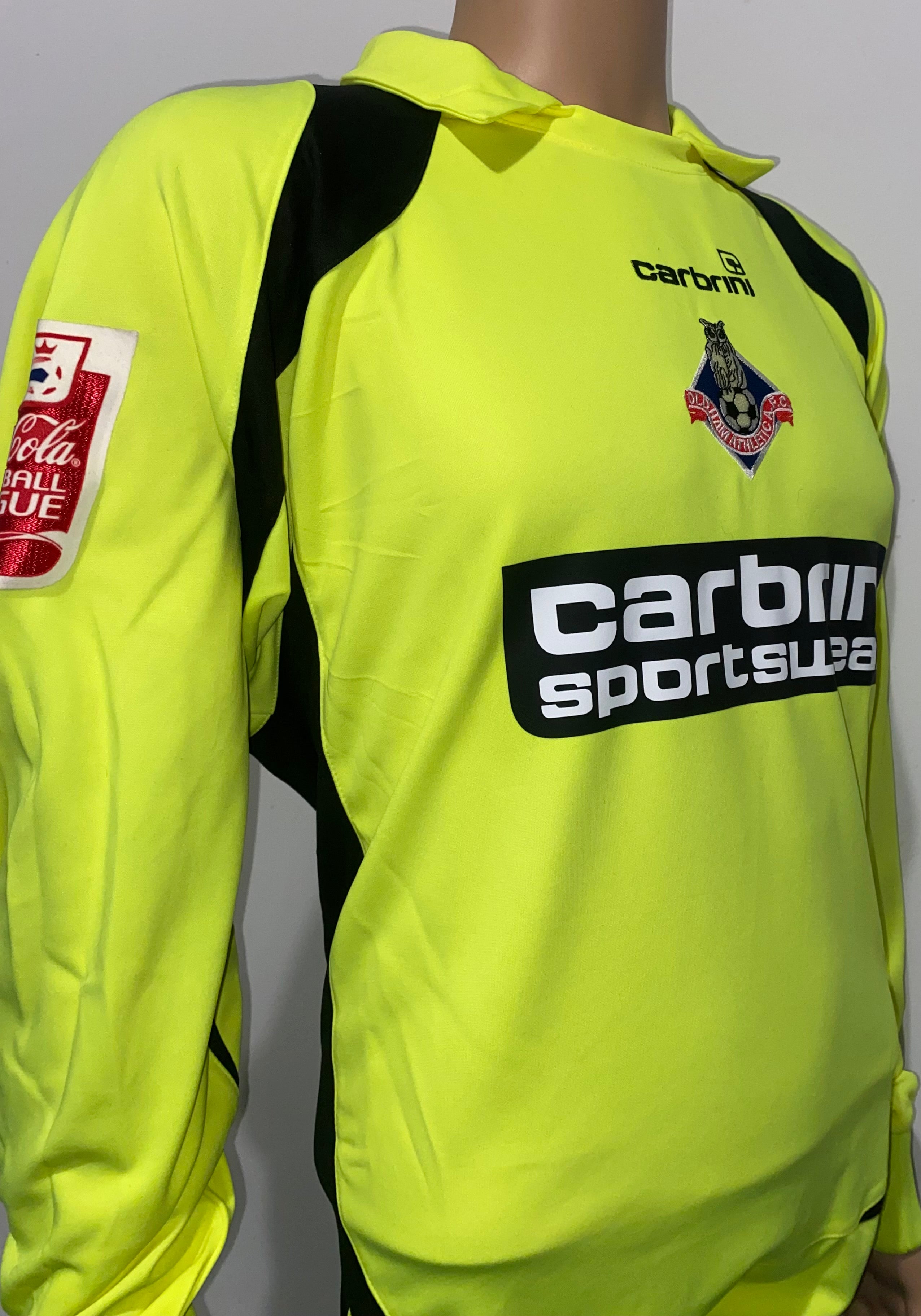 2008/09 OLDHAM ATHLETIC MATCH WORN AWAY SHIRT (ALLOTT #8)