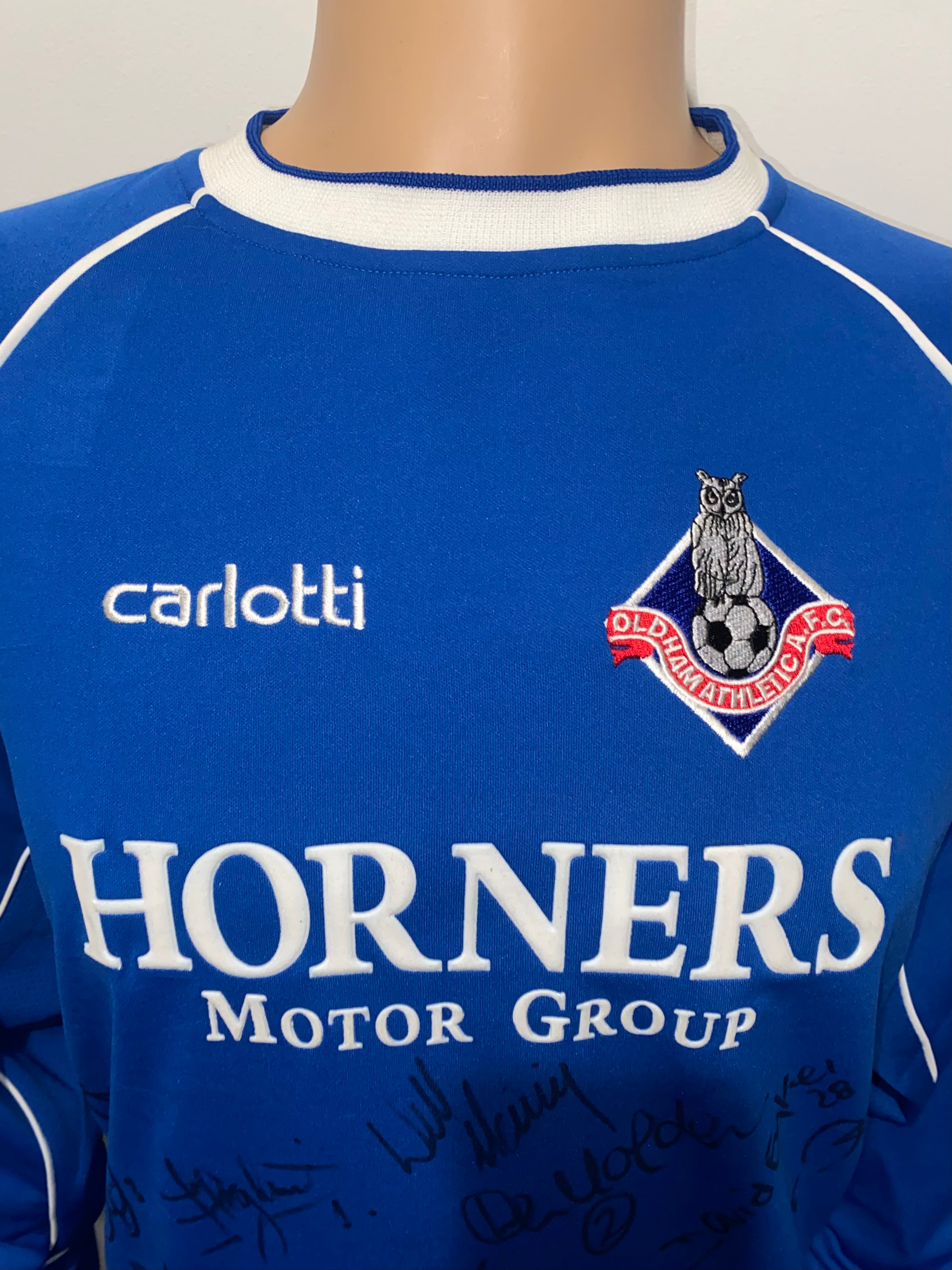 2004/05 OLDHAM ATHLETIC MATCH WORN HOME SHIRT (BOSHELL #8)