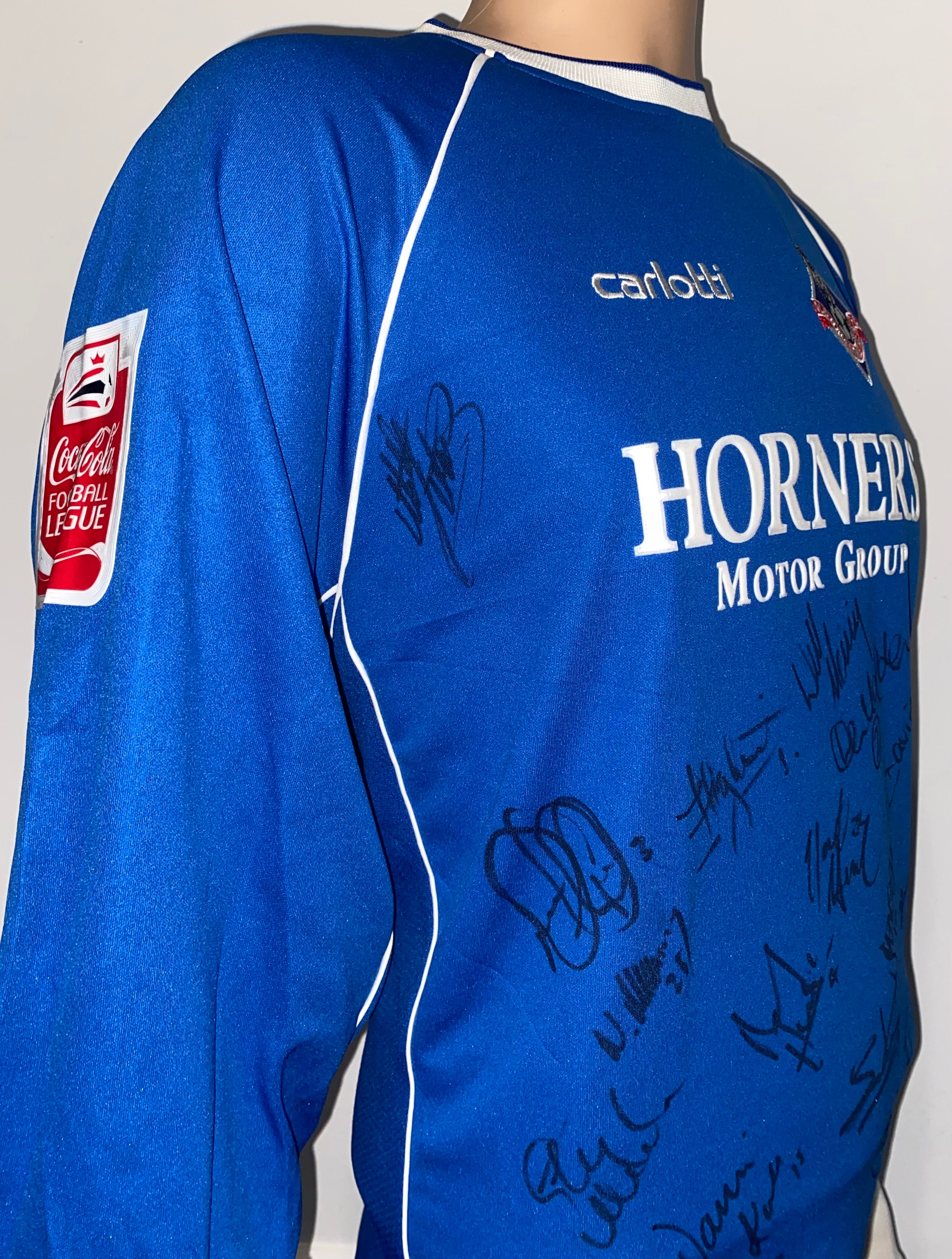 2004/05 OLDHAM ATHLETIC MATCH WORN HOME SHIRT (BOSHELL #8)