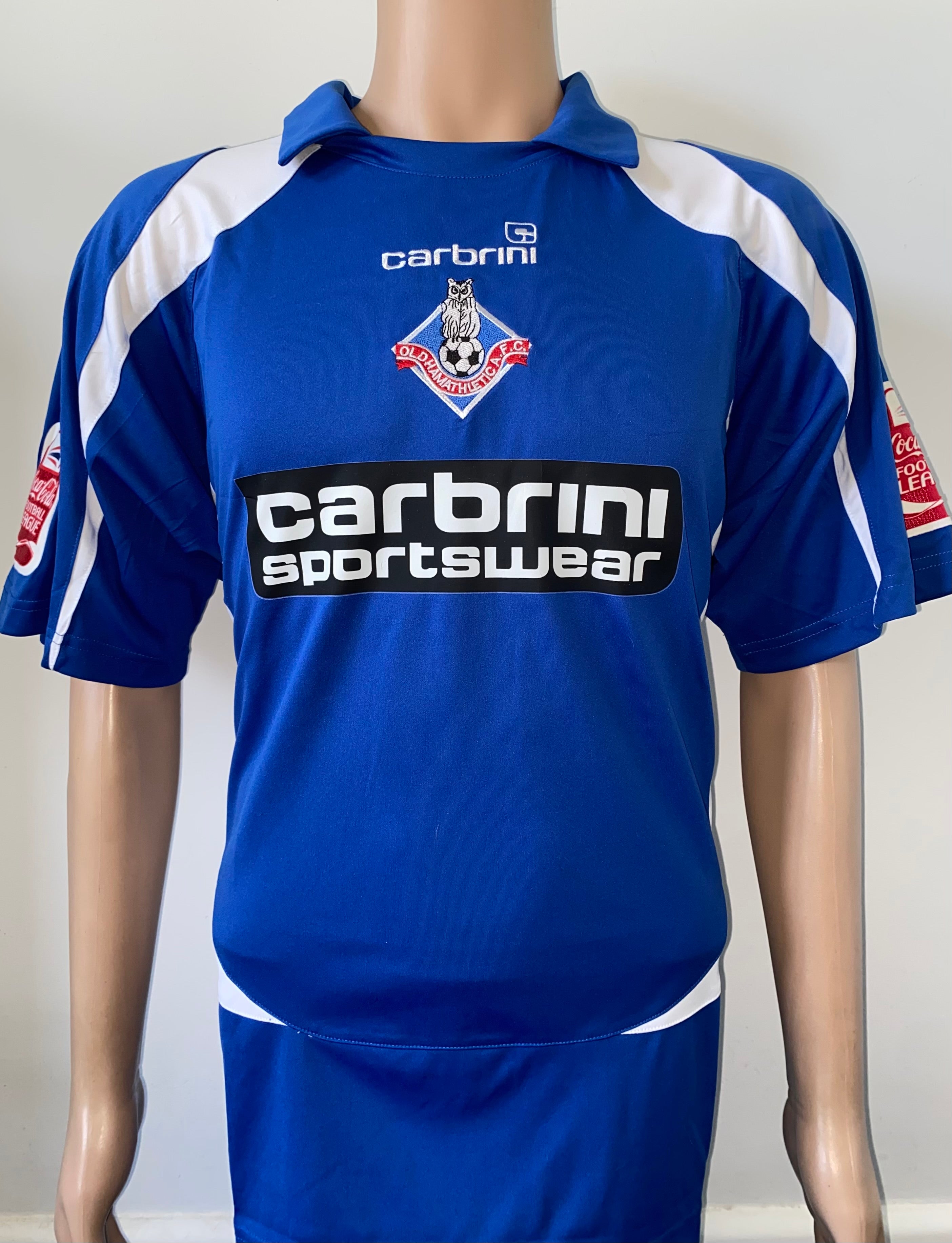 2008/09 OLDHAM ATHLETIC MATCH WORN HOME SHIRT (TAYLOR #18)