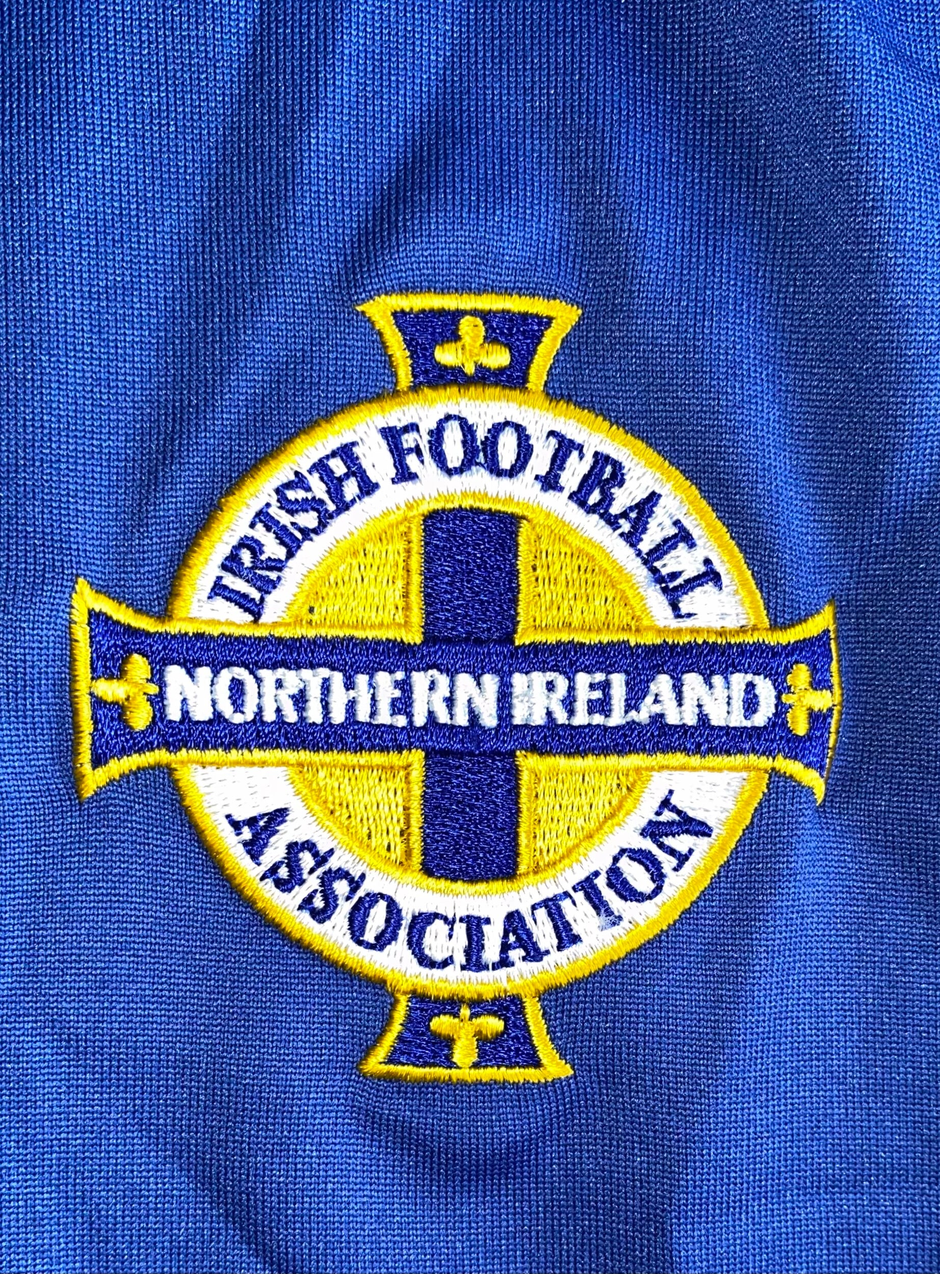 2006-08 NORTHERN IRELAND UMBRO U-21 MATCH ISSUE HOME SHIRT #10