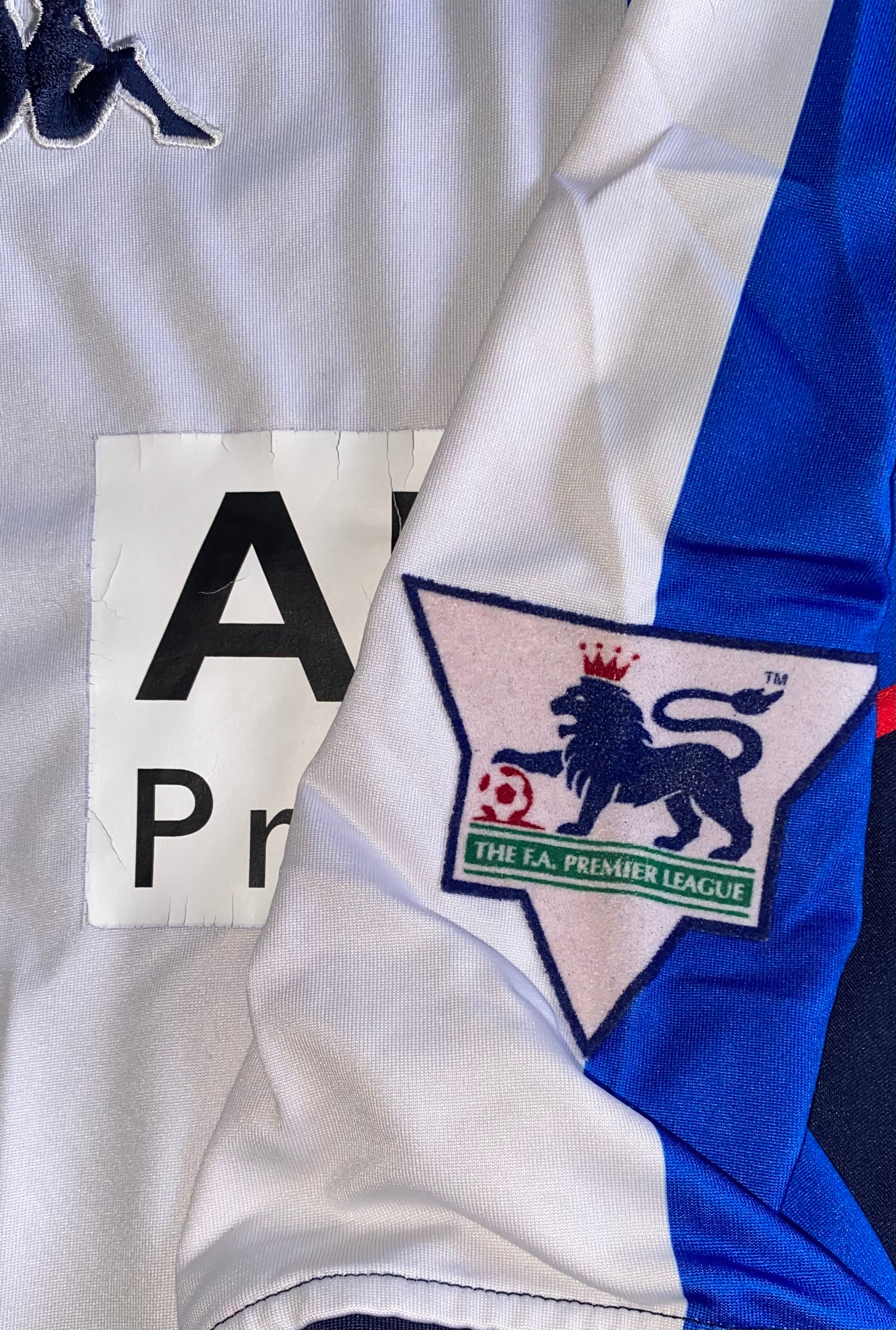 2002/03 BLACKBURN ROVERS MATCH WORN HOME SHIRT (DUNN #8)