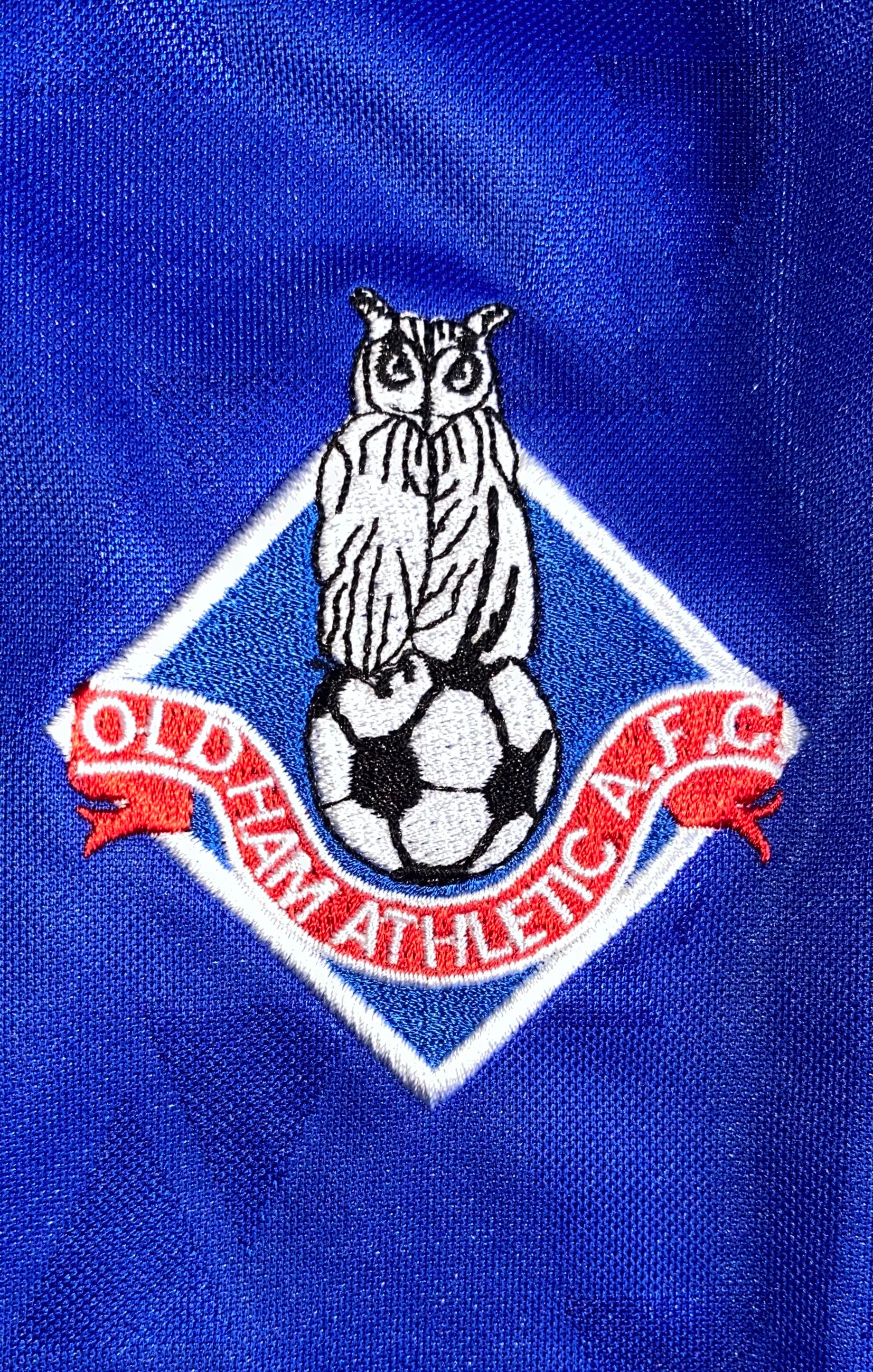 2003/04 OLDHAM ATHLETIC MATCH WORN HOME SHIRT (NDIWA #5)