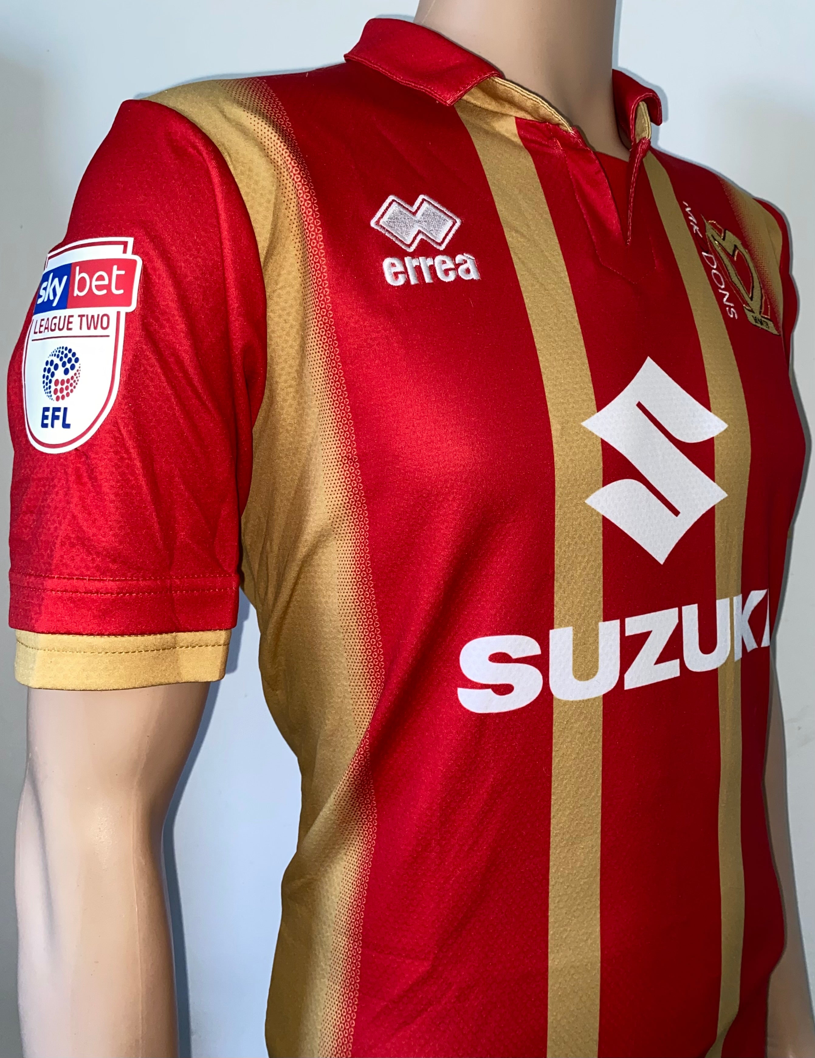 2018/19 MILTON KEYNES DONS MATCH WORN AWAY SHIRT (AGARD #14)