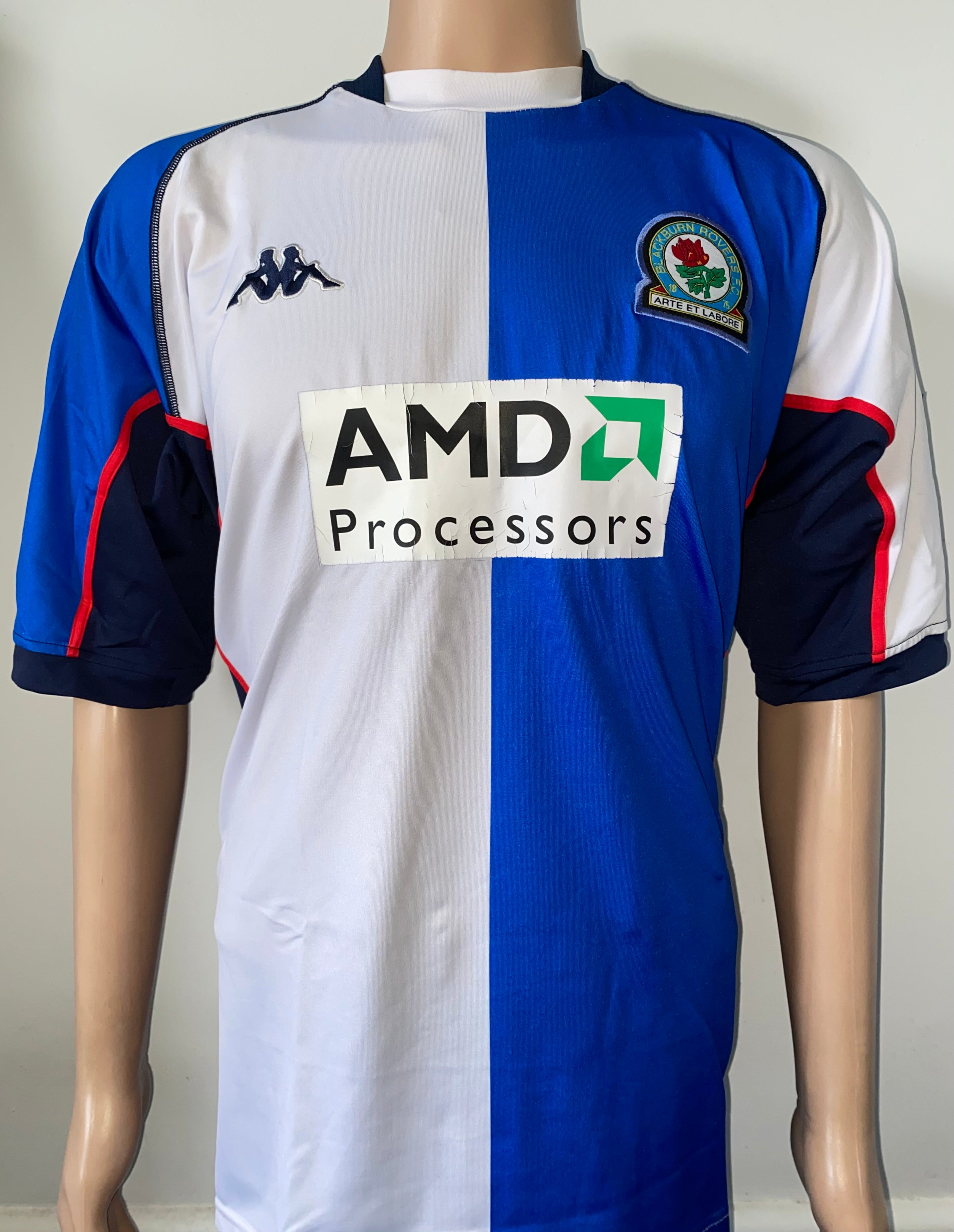 2002/03 BLACKBURN ROVERS MATCH WORN HOME SHIRT (DUNN #8)