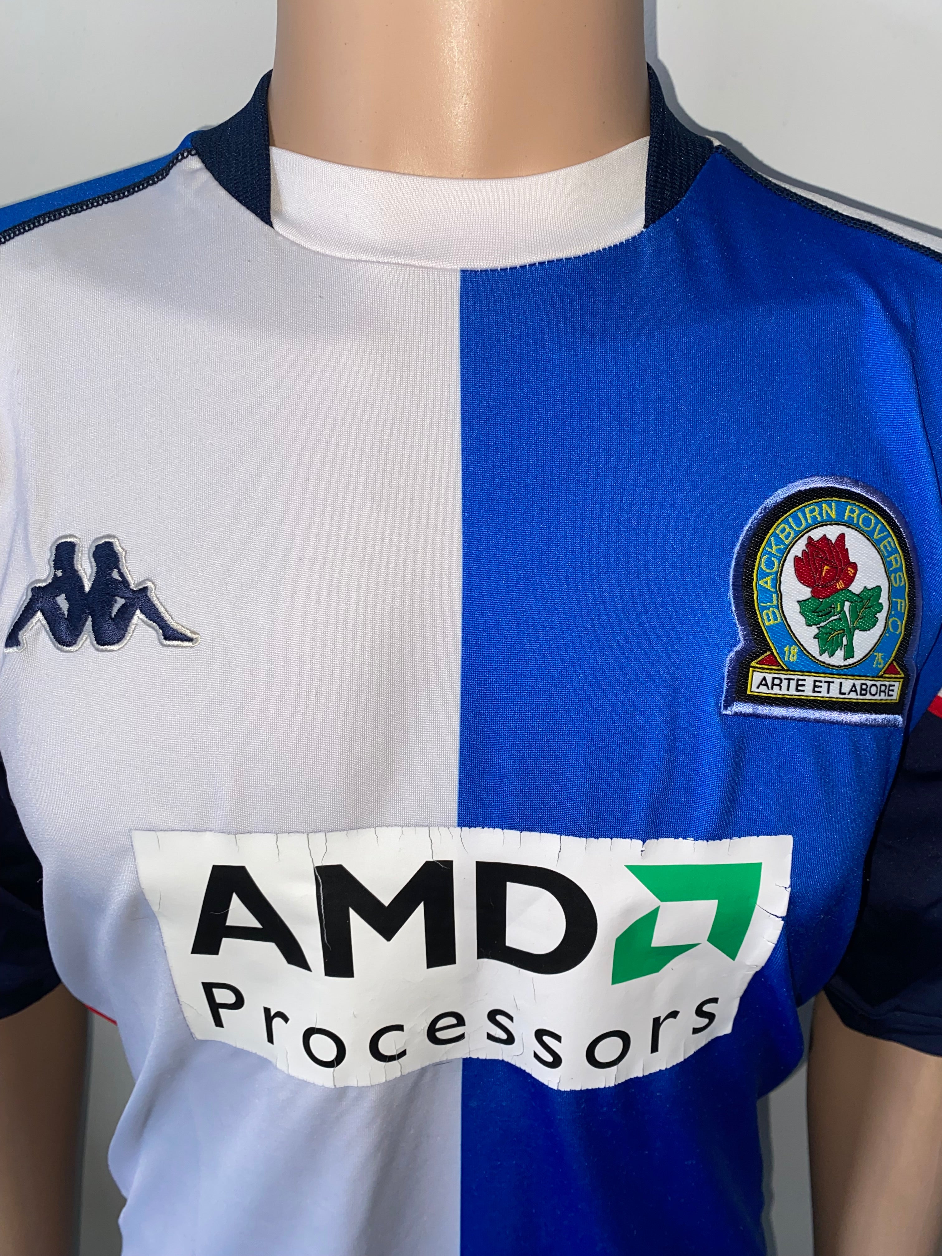 2002/03 BLACKBURN ROVERS MATCH WORN HOME SHIRT (DUNN #8)