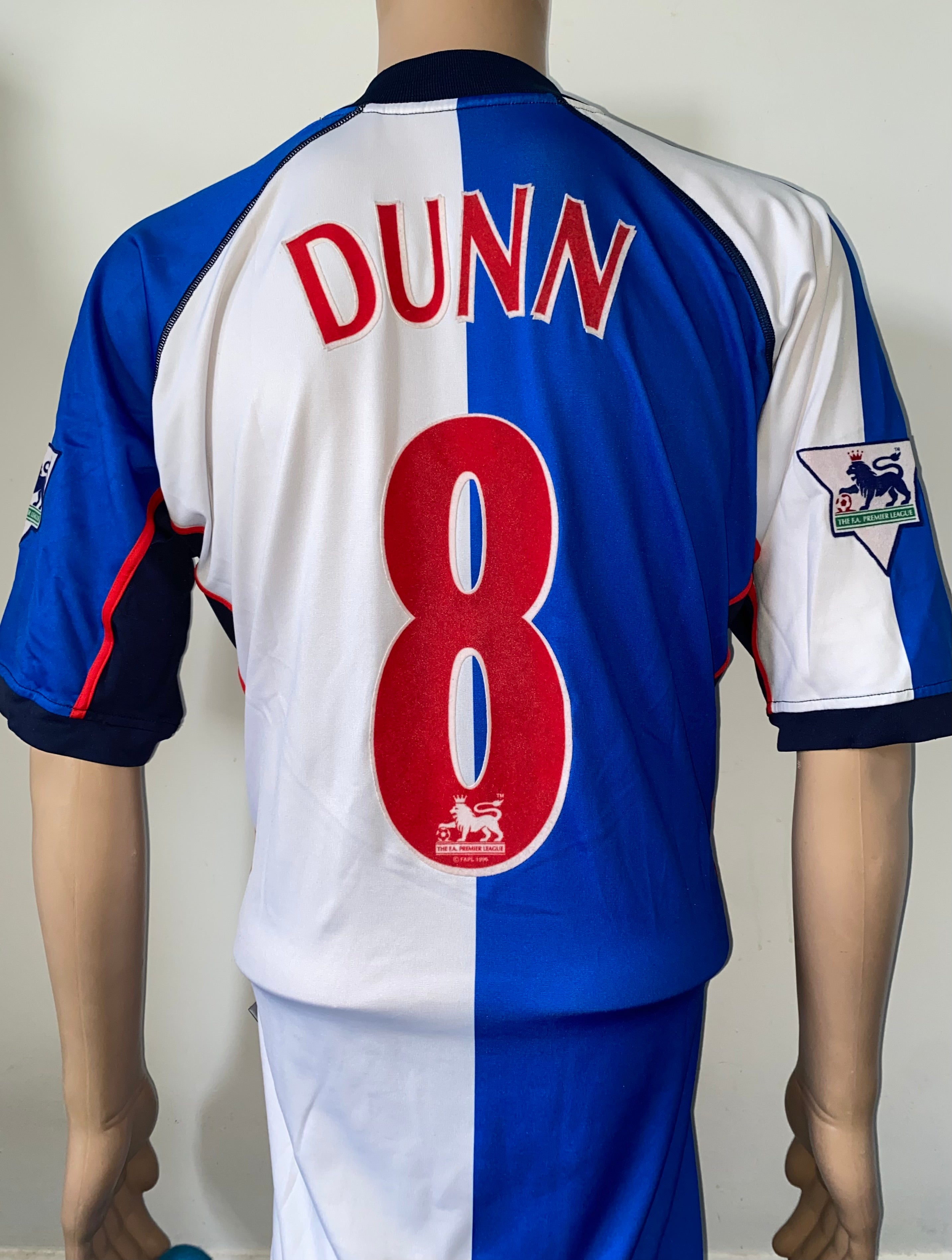 2002/03 BLACKBURN ROVERS MATCH WORN HOME SHIRT (DUNN #8)