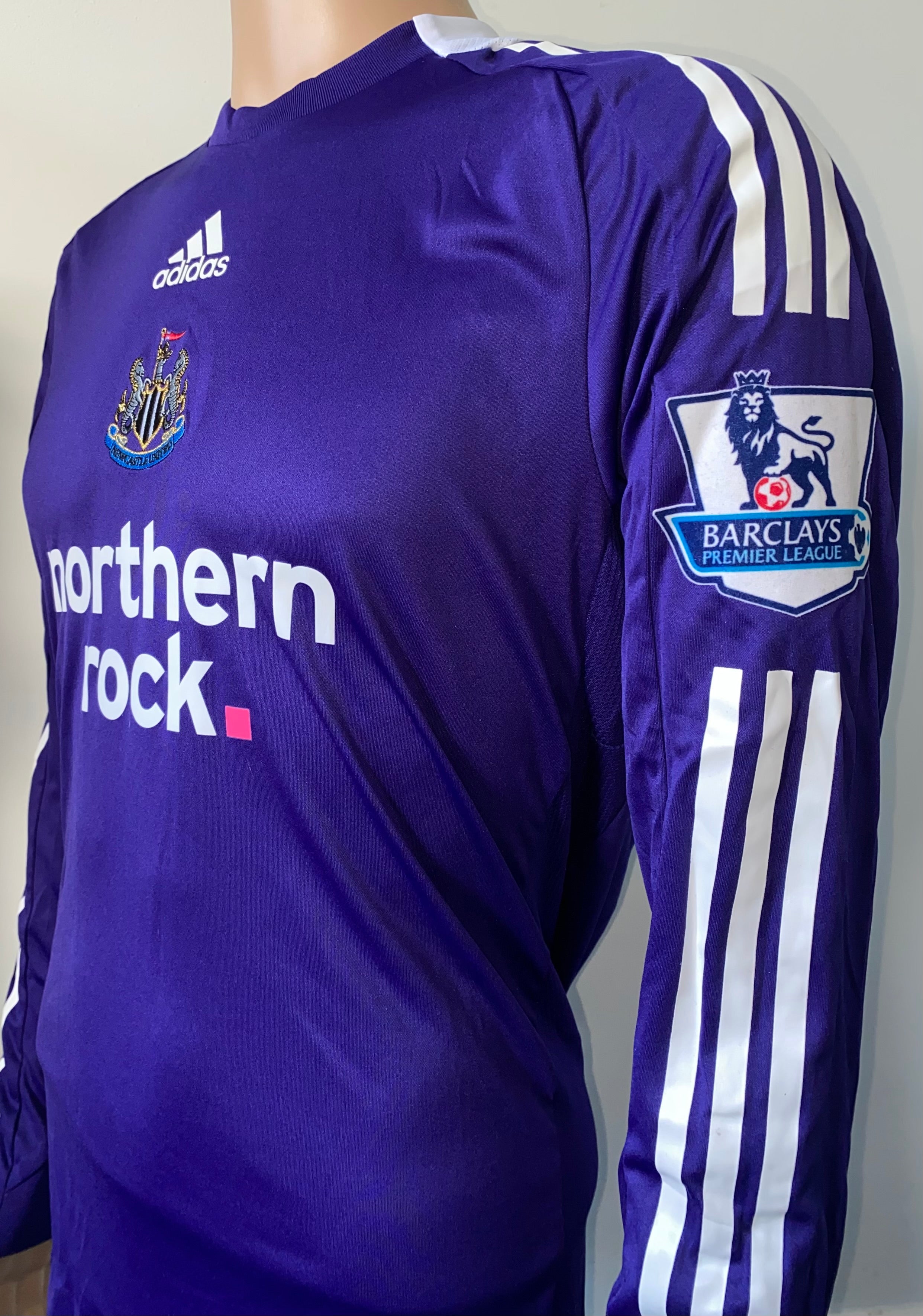 2008/09 NEWCASTLE UNITED ADIDAS MATCH WORN AWAY SHIRT (LUALUA #38)