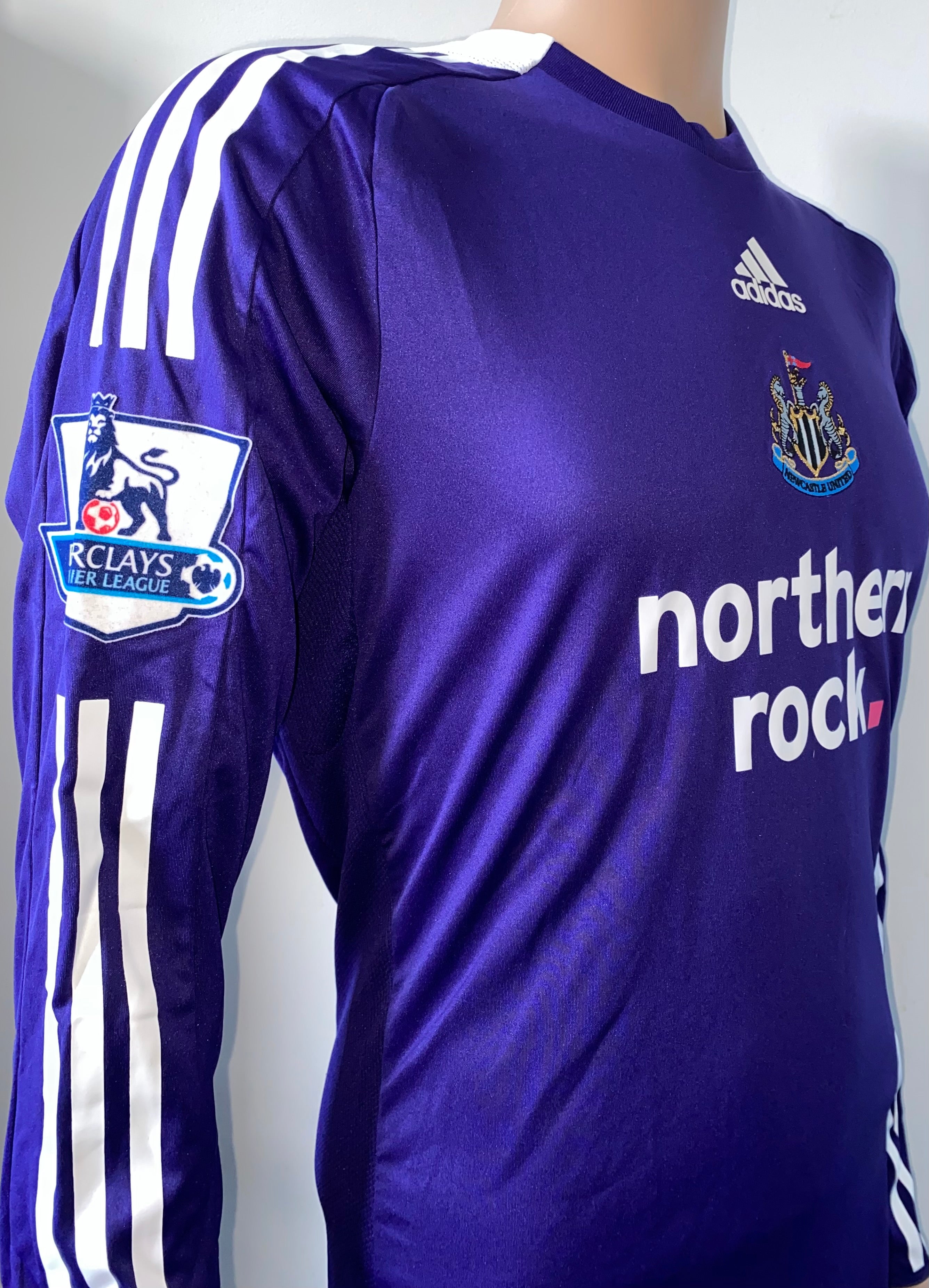 2008/09 NEWCASTLE UNITED ADIDAS MATCH WORN AWAY SHIRT (LUALUA #38)