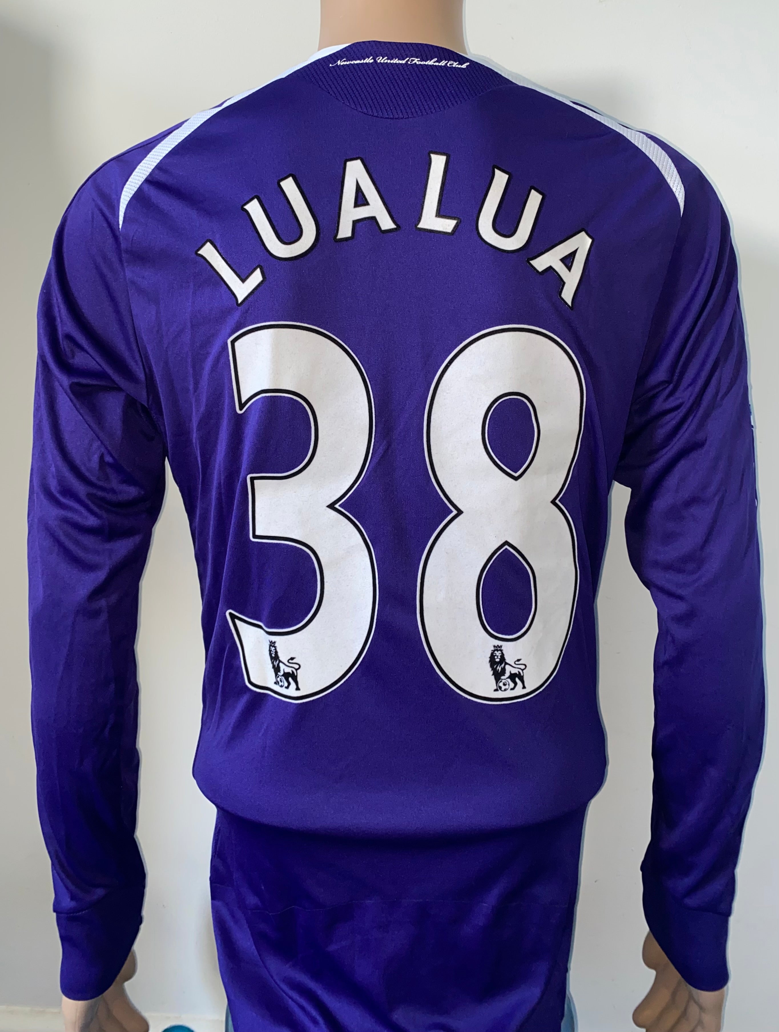 2008/09 NEWCASTLE UNITED ADIDAS MATCH WORN AWAY SHIRT (LUALUA #38)