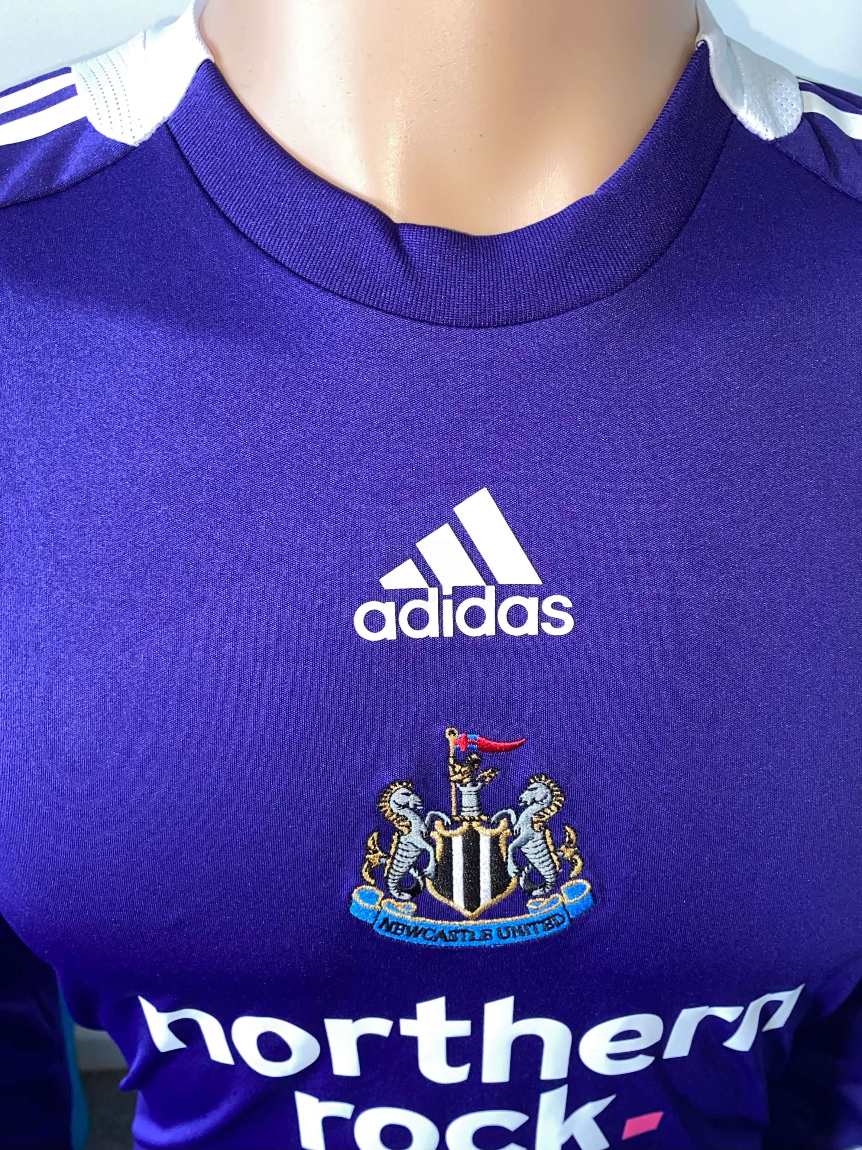 2008/09 NEWCASTLE UNITED ADIDAS MATCH WORN AWAY SHIRT (LUALUA #38)