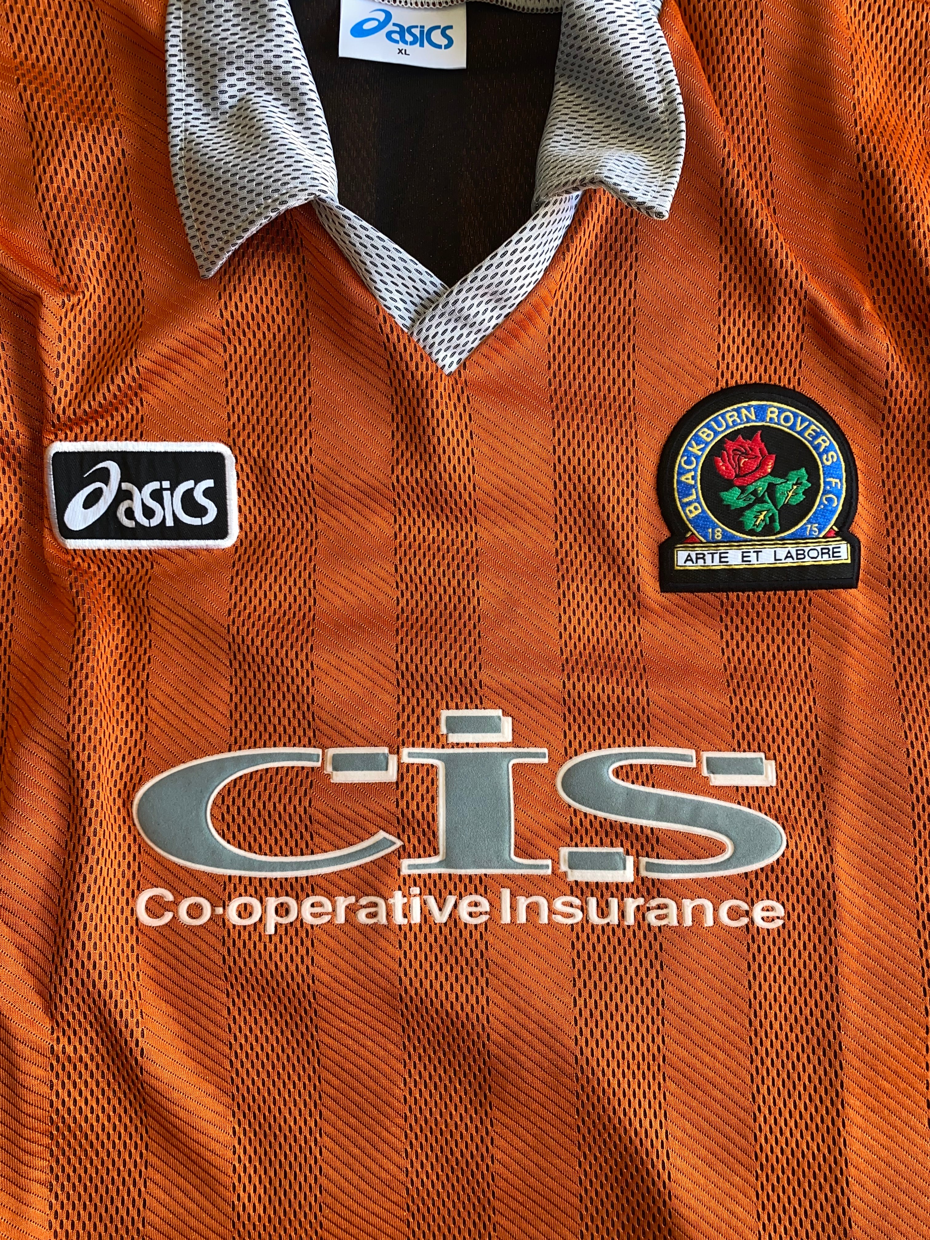 1996/97 BLACKBURN ROVERS MATCH ISSUE AWAY SHIRT (PEARCE #18)