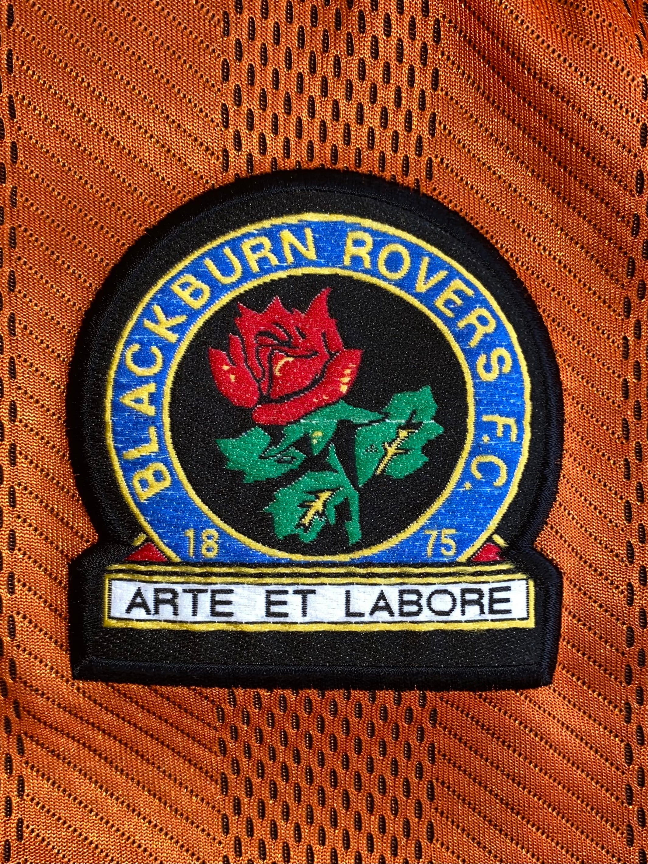 1996/97 BLACKBURN ROVERS MATCH ISSUE AWAY SHIRT (PEARCE #18)