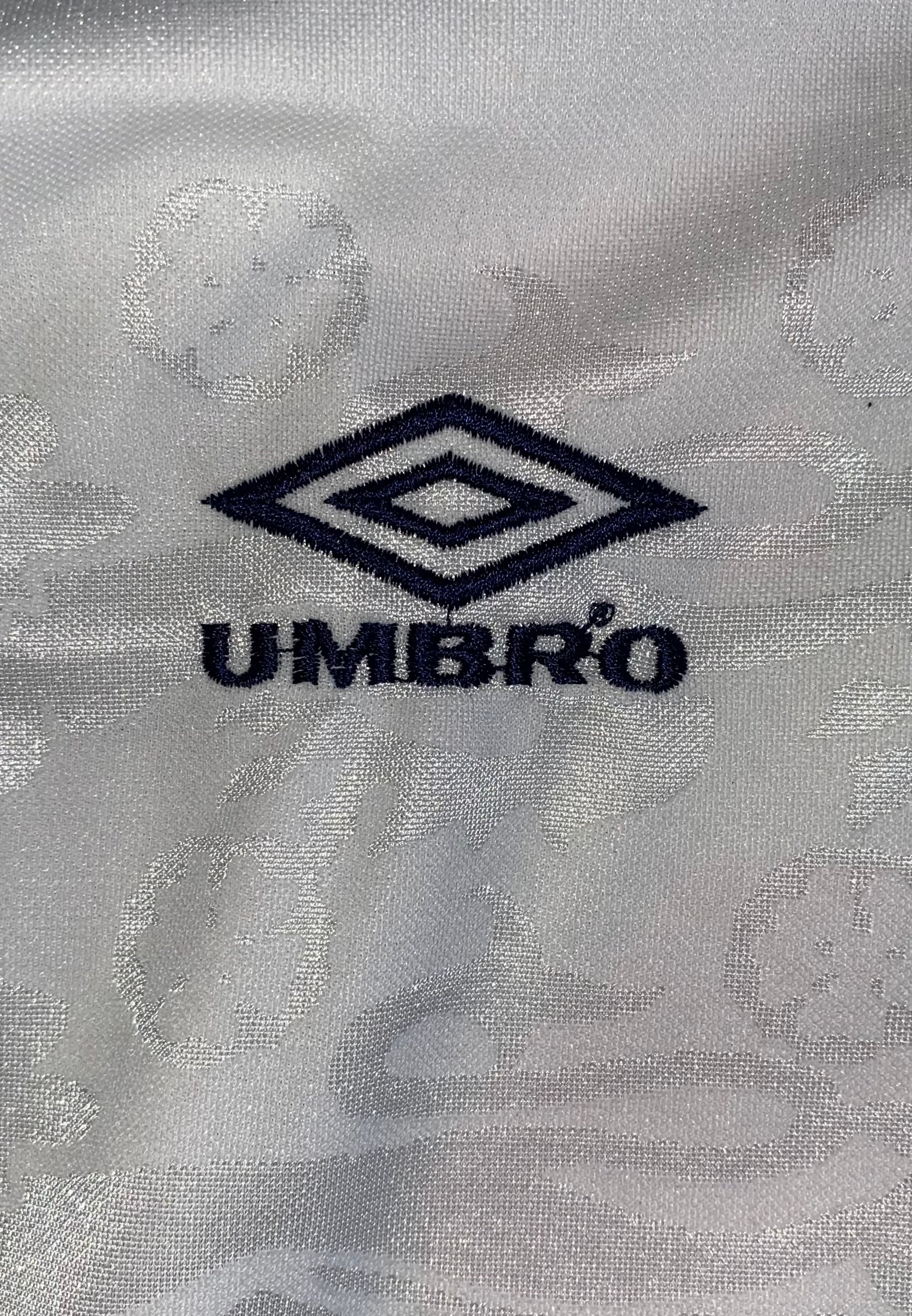 1994 ENGLAND YOUTH UMBRO MATCH WORN HOME SHIRT #16