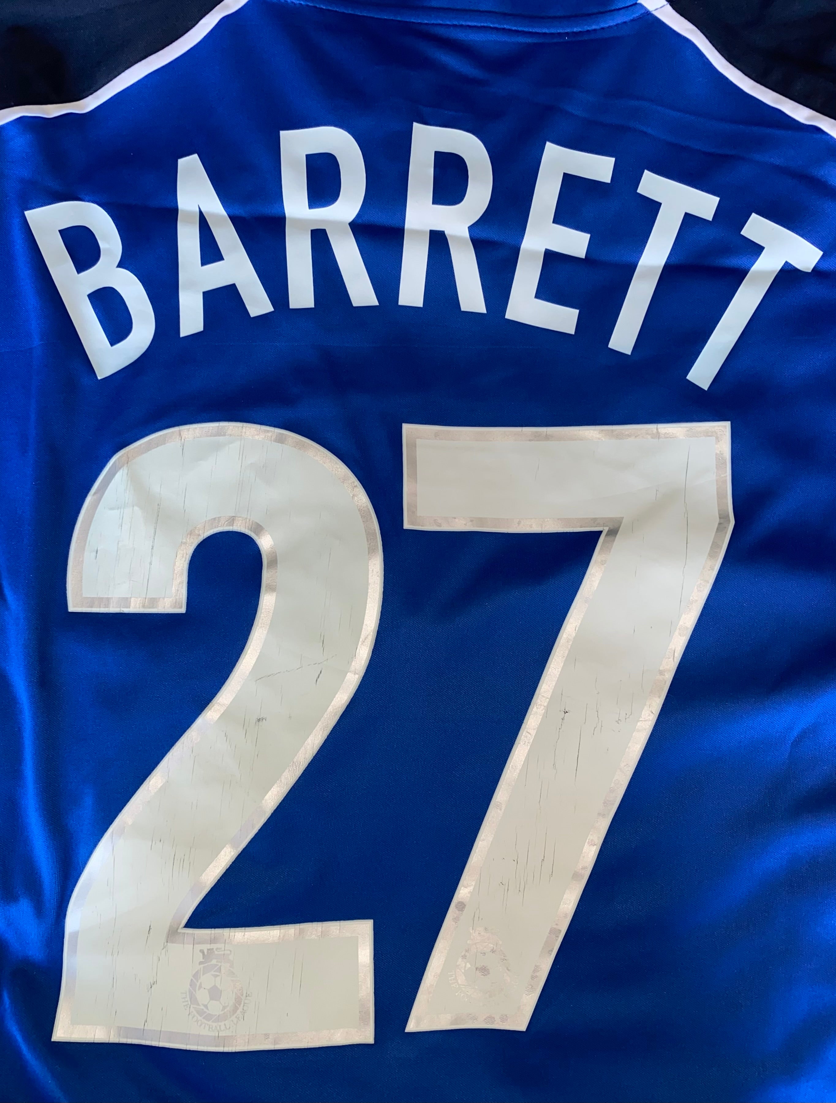 2002/03 CREWE ALEXANDRA MATCH WORN AWAY SHIRT (BARRETT #27)