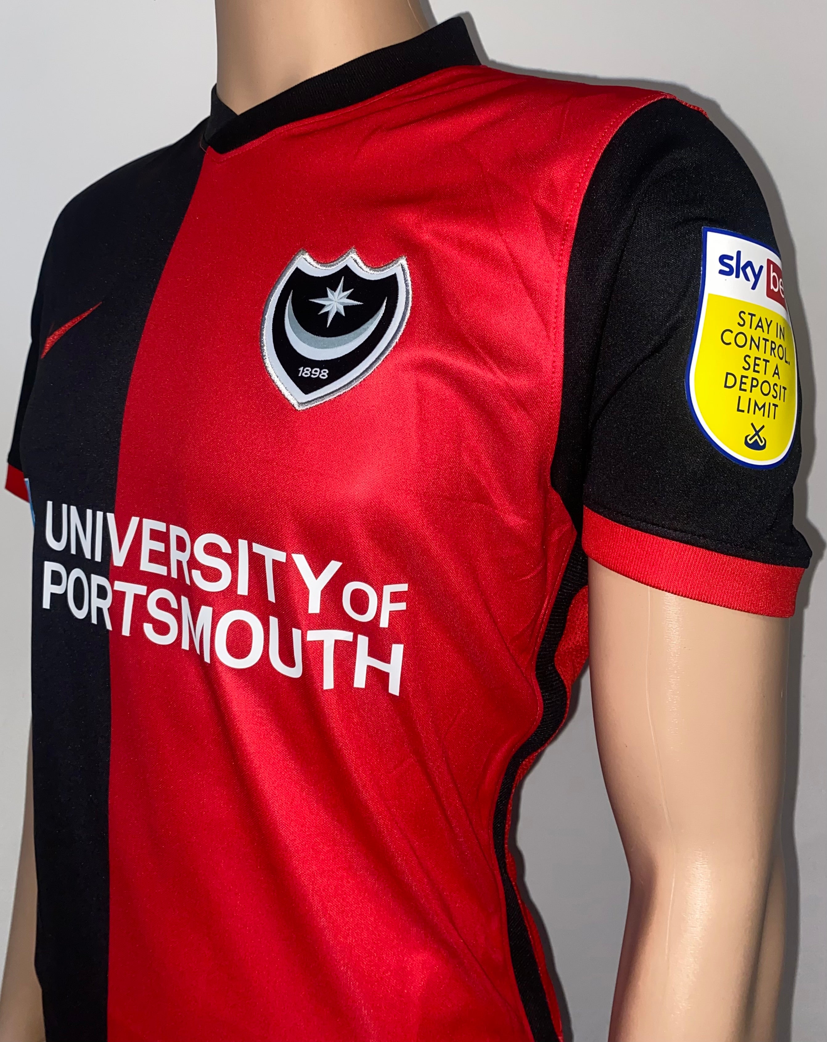 2021/22 PORTSMOUTH MATCH WORN THIRD SHIRT (MNOGA #5)