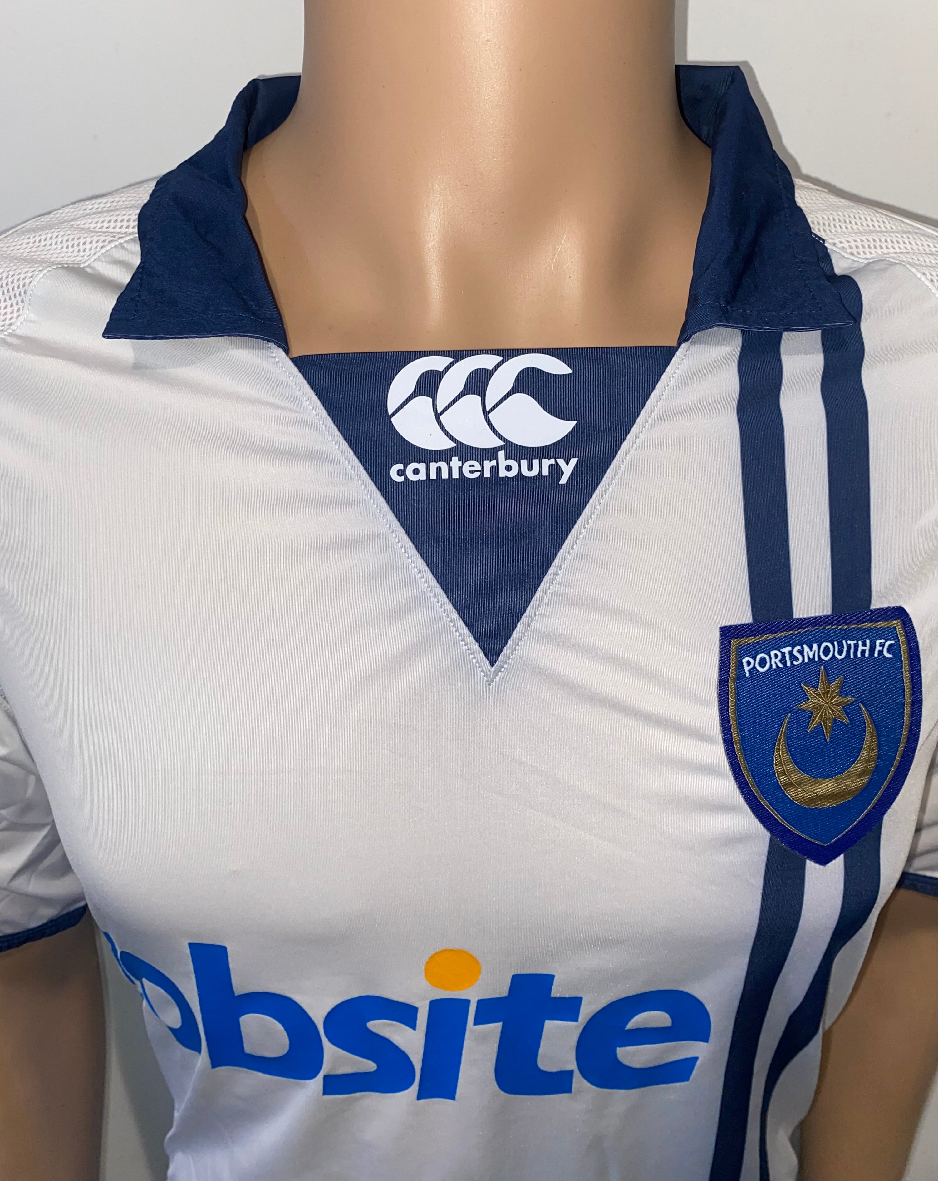 2009/10 PORTSMOUTH MATCH WORN SHIRT (FINNAN #16)