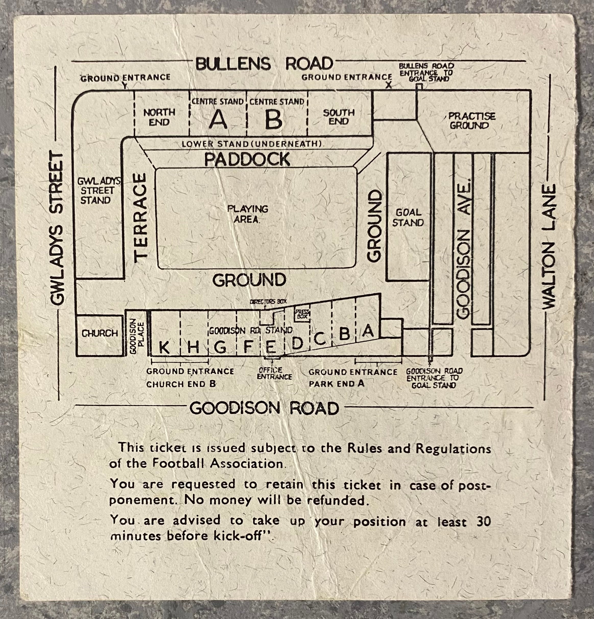 1966 ORIGINAL WORLD CUP 1ST ROUND TICKET BRAZIL V PORTUGAL @ GOODISON PARK