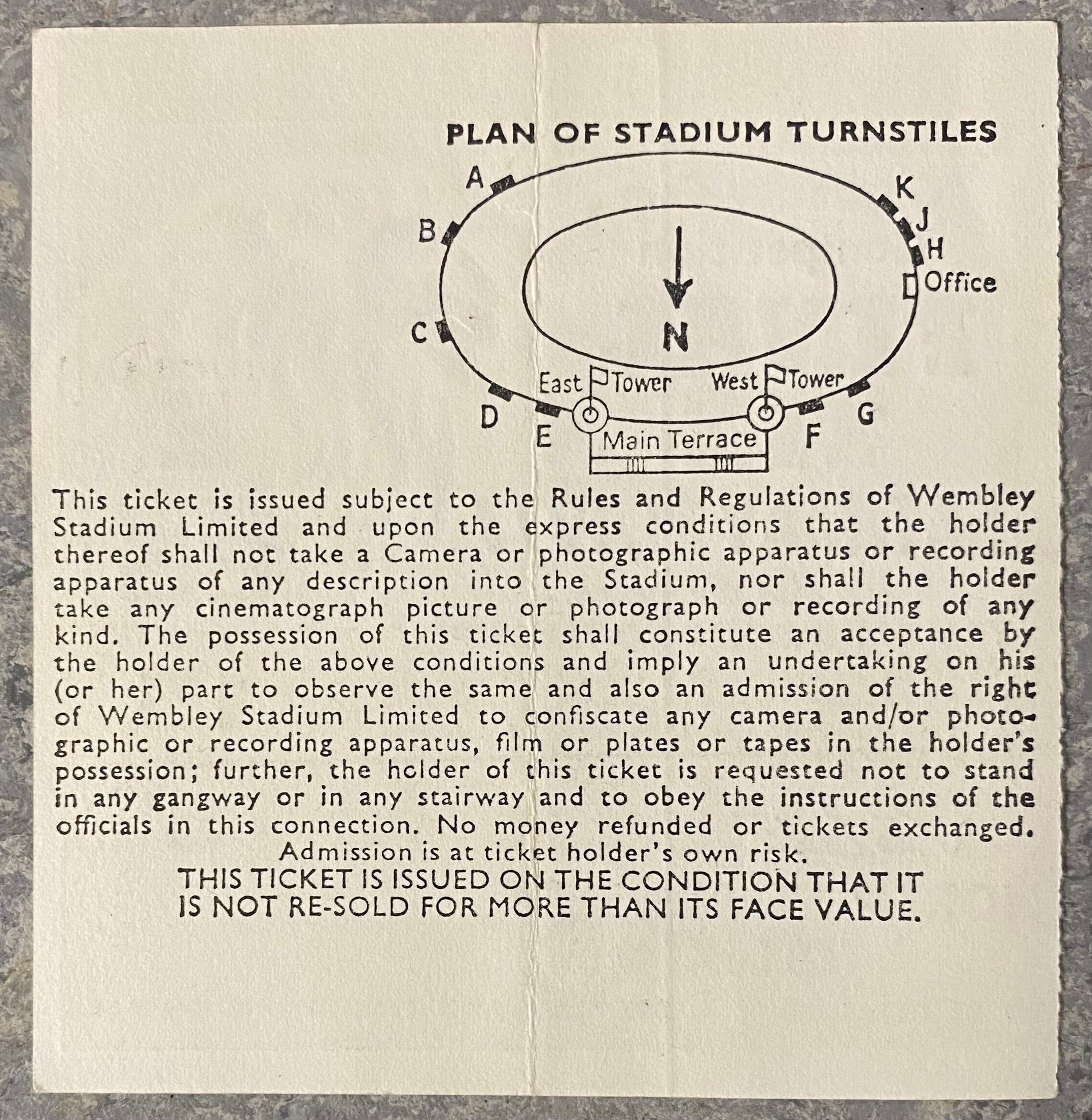 1977 ORIGINAL FA CUP FINAL TICKET LIVERPOOL V MANCHESTER UNITED