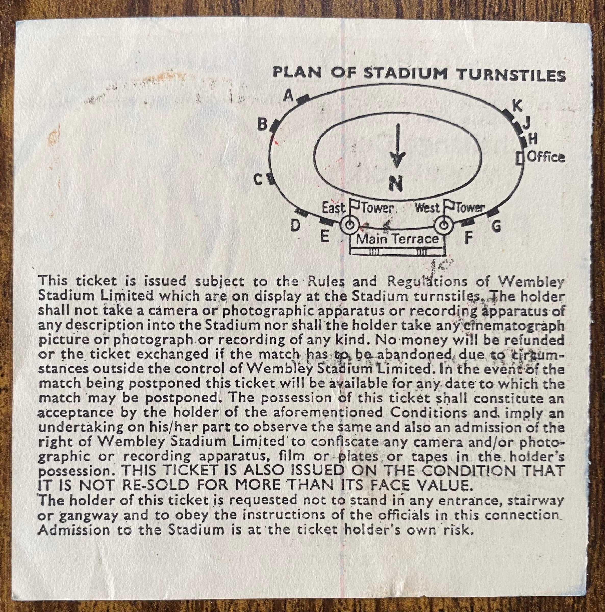 1983 ORIGINAL FA CUP FINAL REPLAY TICKET BRIGHTON AND HOVE ALBION V MANCHESTER UNITED