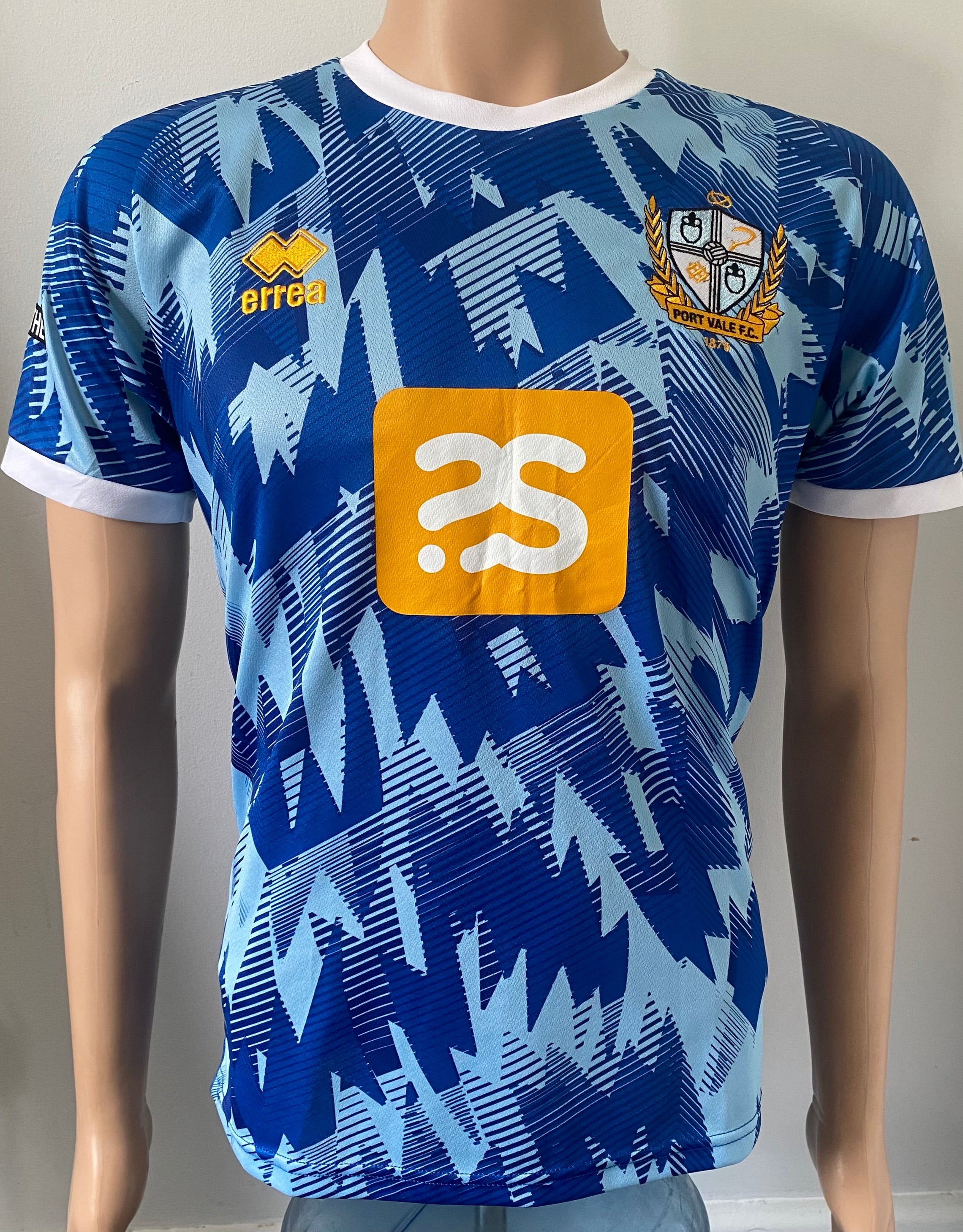 2022/23 PORT VALE MATCH WORN AWAY SHIRT (McDERMOTT #28 V EXETER CITY 06/08/22)