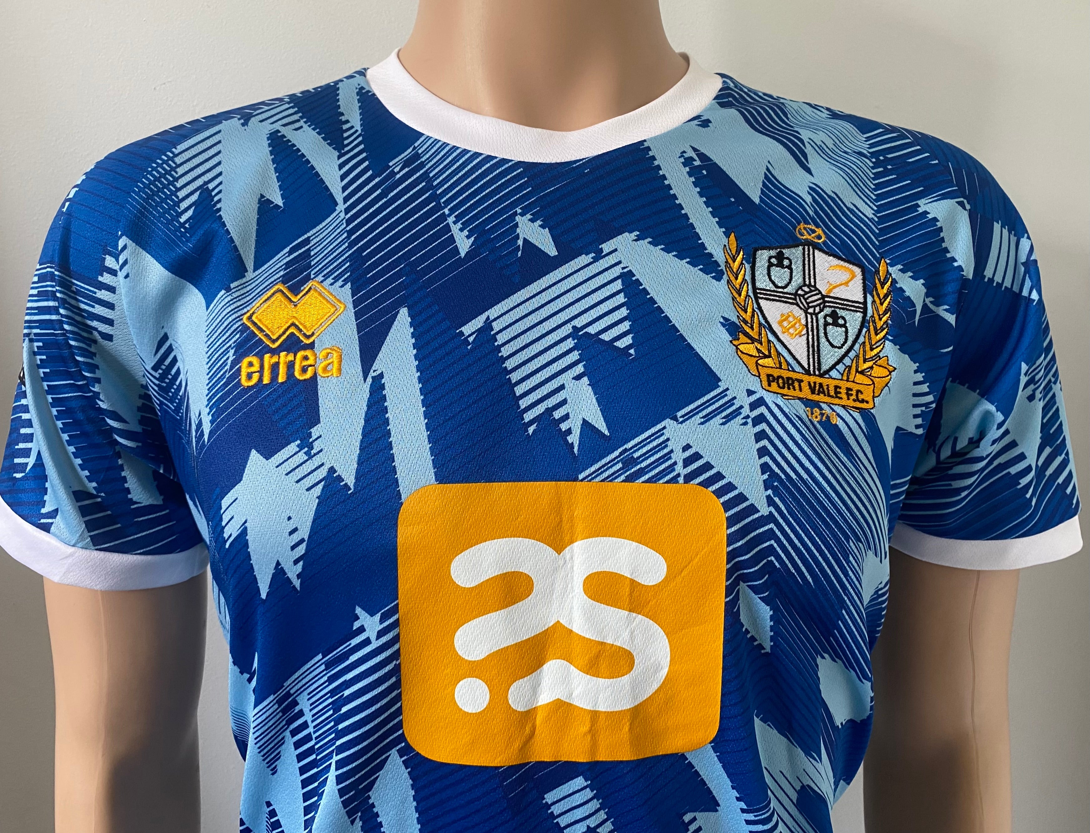 2022/23 PORT VALE MATCH WORN AWAY SHIRT (McDERMOTT #28 V EXETER CITY 06/08/22)