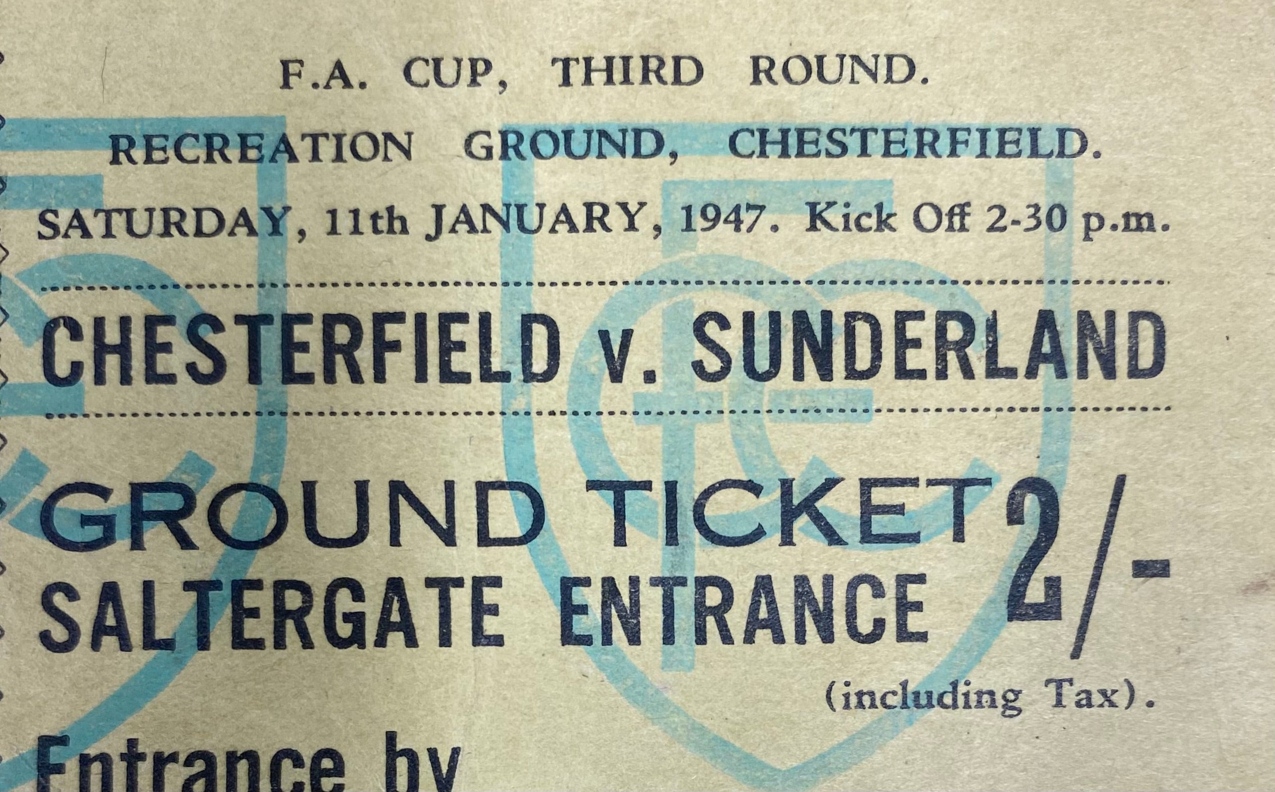ORIGINAL ENGLISH CLUB TICKETS PRE 1960