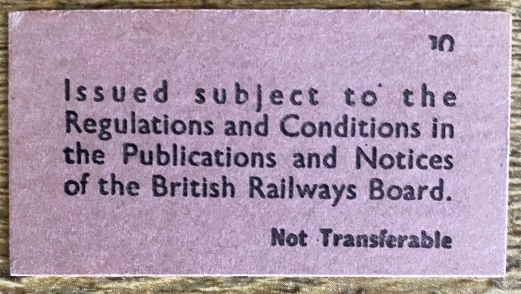 1981 ORIGINAL FOOTBALL SPECIAL BRITISH RAIL TRAIN TICKET SHEFFIELD WEDNESDAY TRAVELLING TO PRESTON