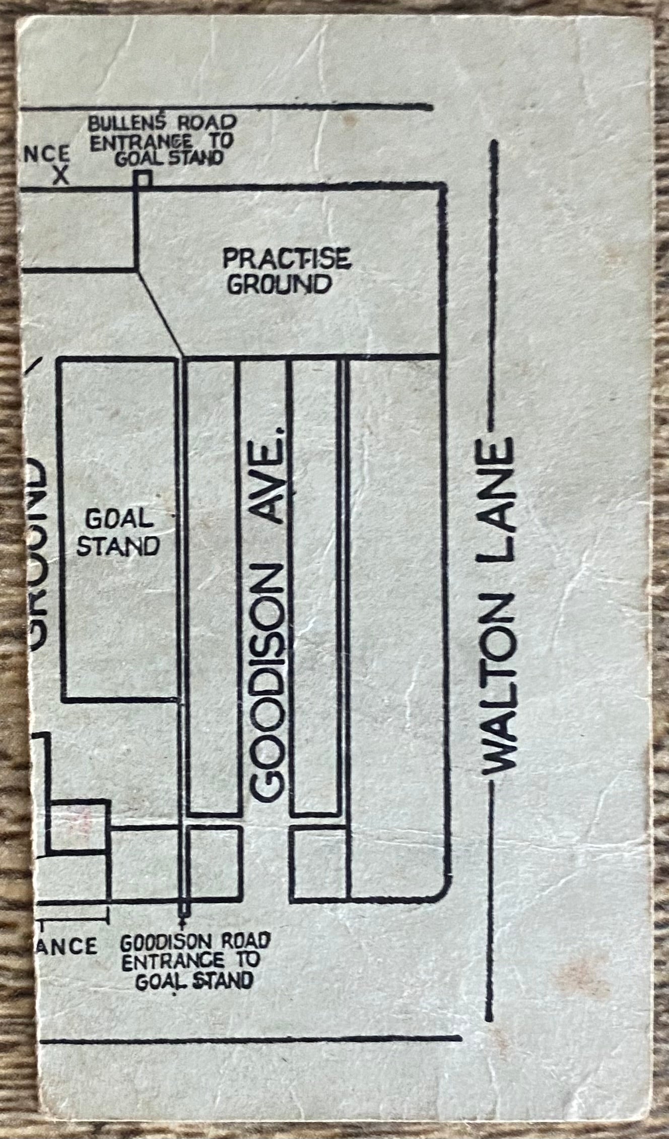 1966/67 ORIGINAL FA CUP 5TH ROUND TICKET EVERTON V LIVERPOOL