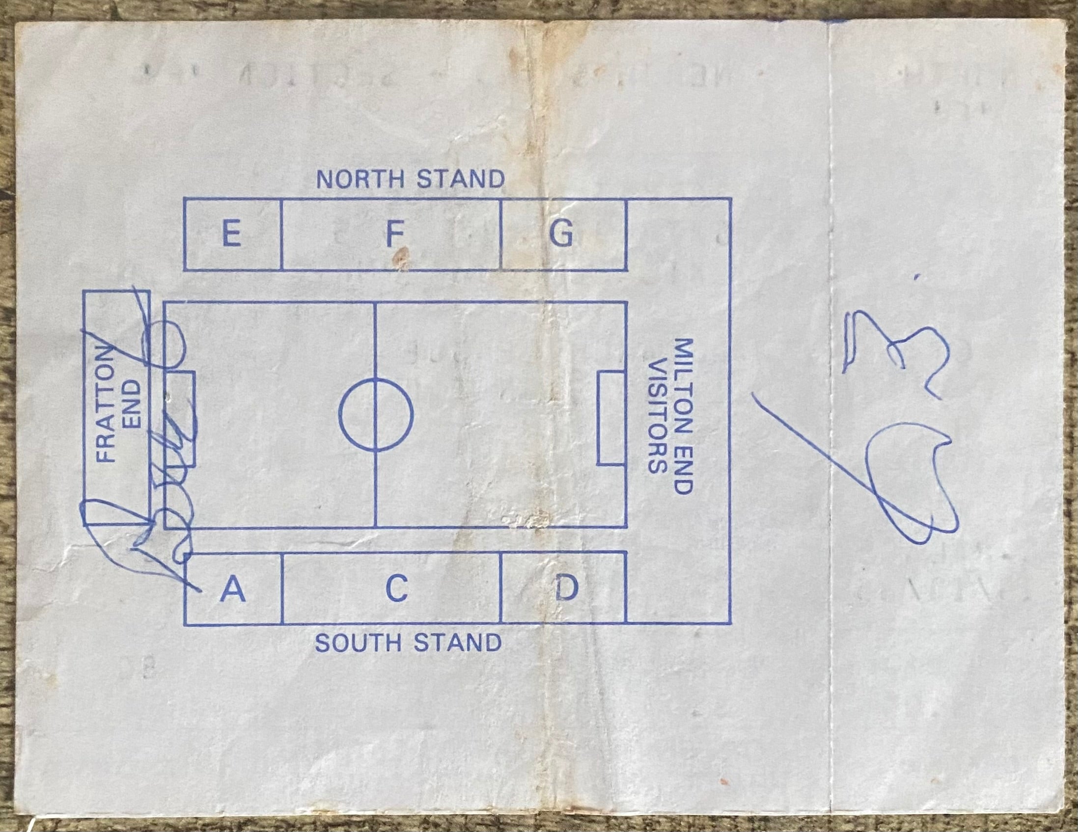 1985/86 ORIGINAL DIVISION 2 UNUSED TICKET PORTSMOUTH V CRYSTAL PALACE