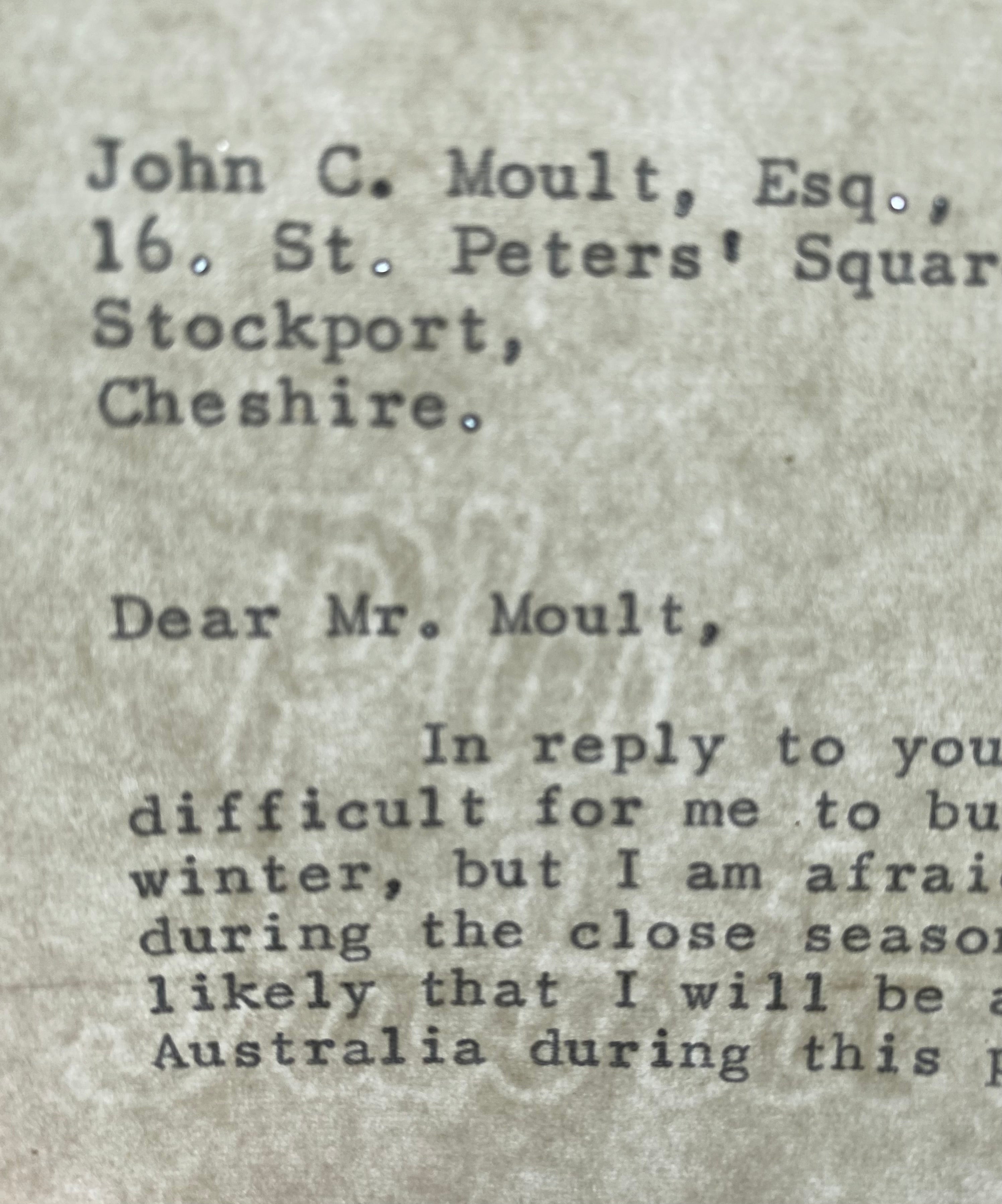 1970 ORIGINAL OFFICIAL FOOTBALL ASSOCIATION LETTER SIGNED BY SIR ALF RAMSEY