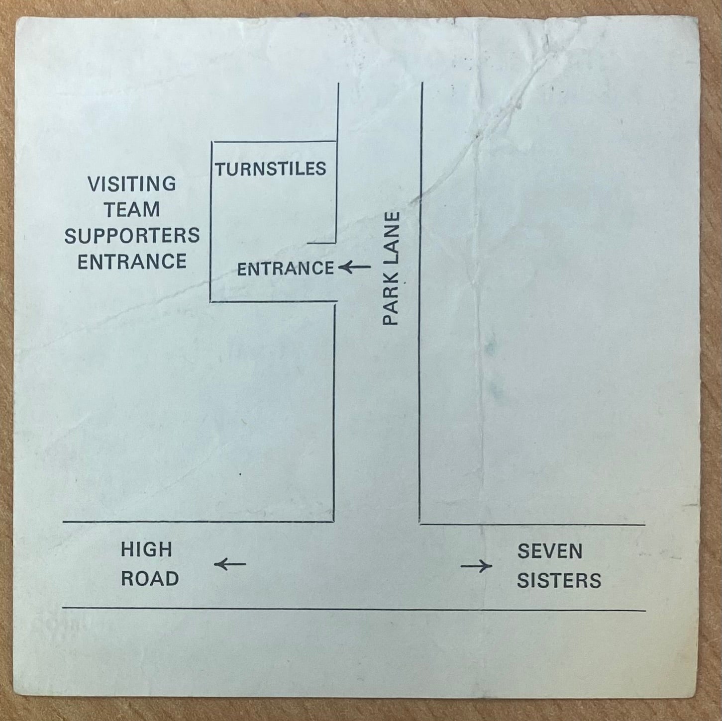 1979/80 ORIGINAL DIVISION ONE TICKET TOTTENHAM HOTSPUR V ARSENAL