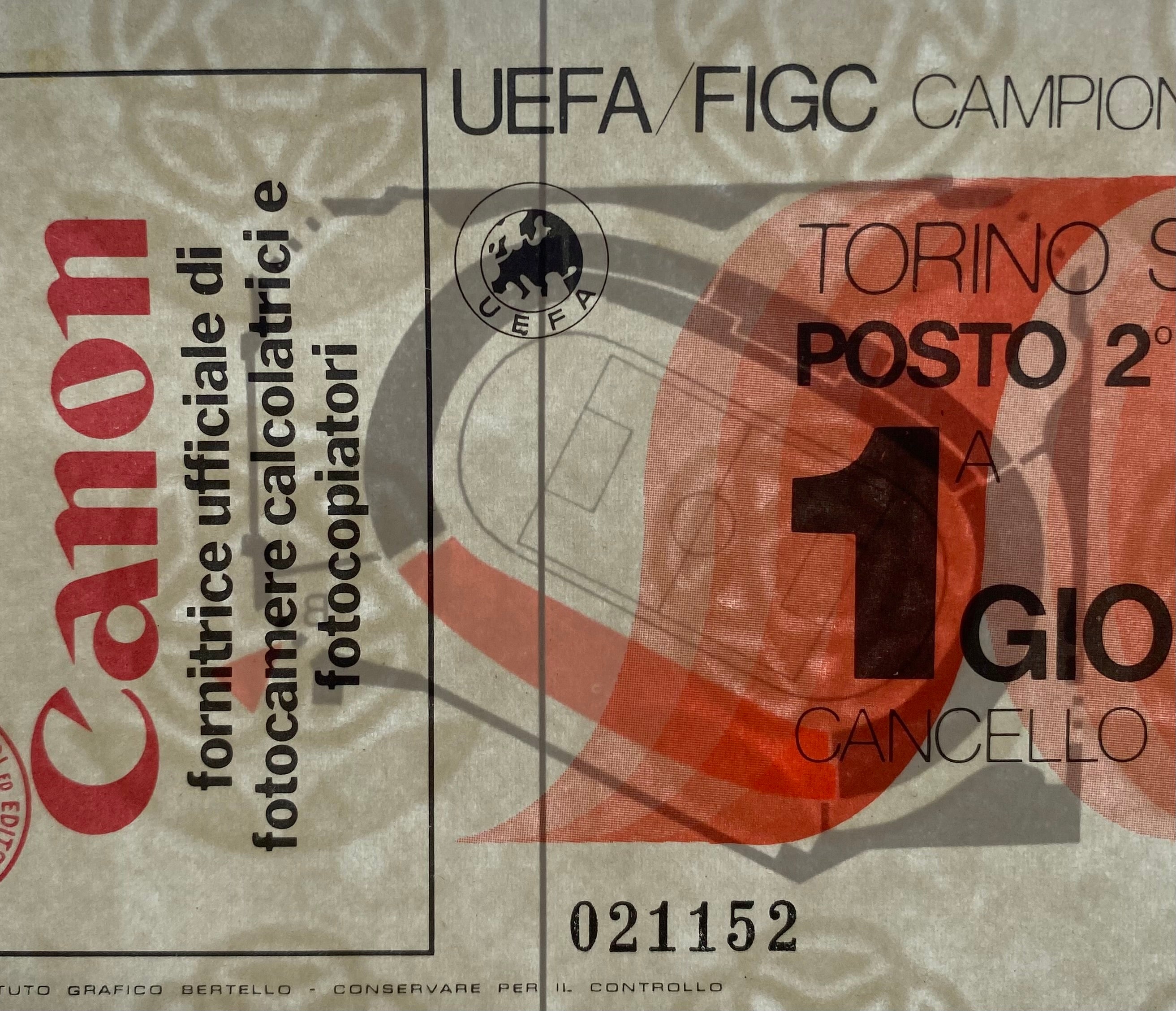 1980 ORIGINAL EUROPEAN CHAMPIONSHIPS 1ST ROUND TICKET BELGIUM V ENGLAND @ TURIN