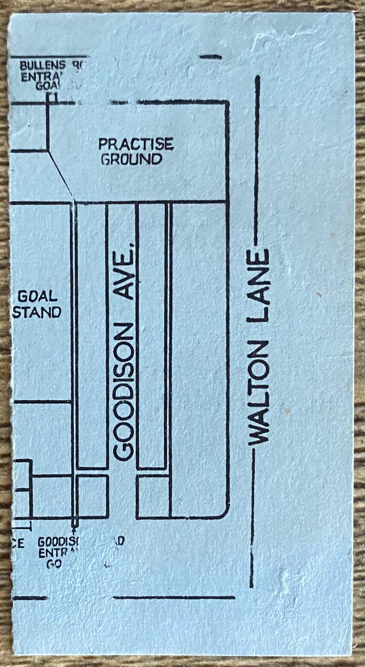 1968/69 ORIGINAL FA CUP 4TH ROUND TICKET EVERTON V DERBY COUNTY